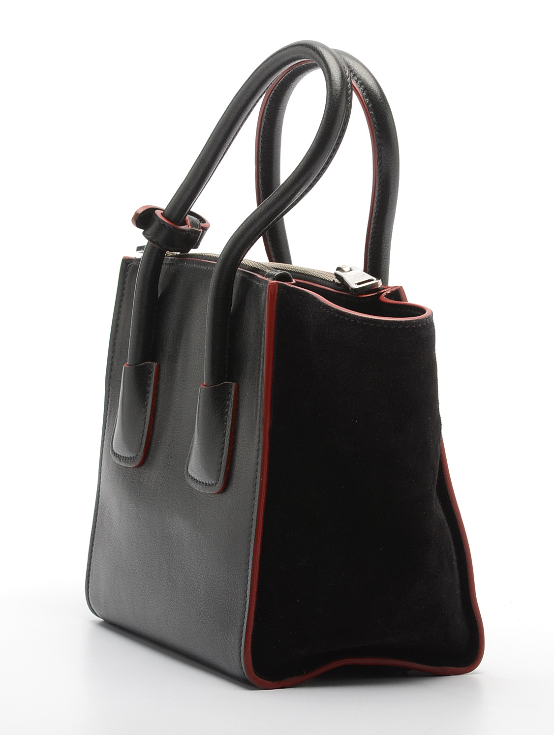 Prada Glace Twin Pocket Leather Handbag