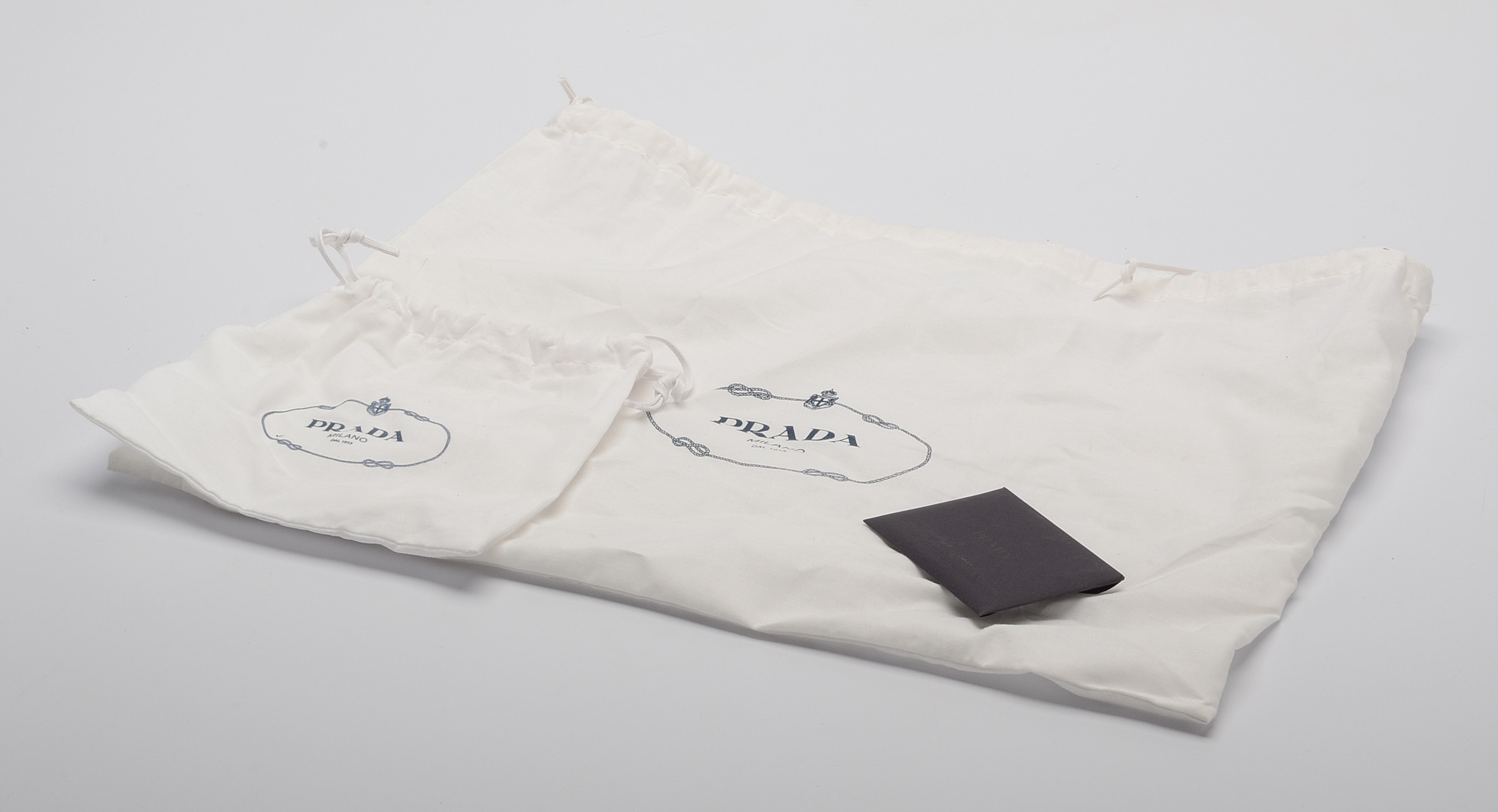 Prada Glace Twin Pocket Leather Handbag