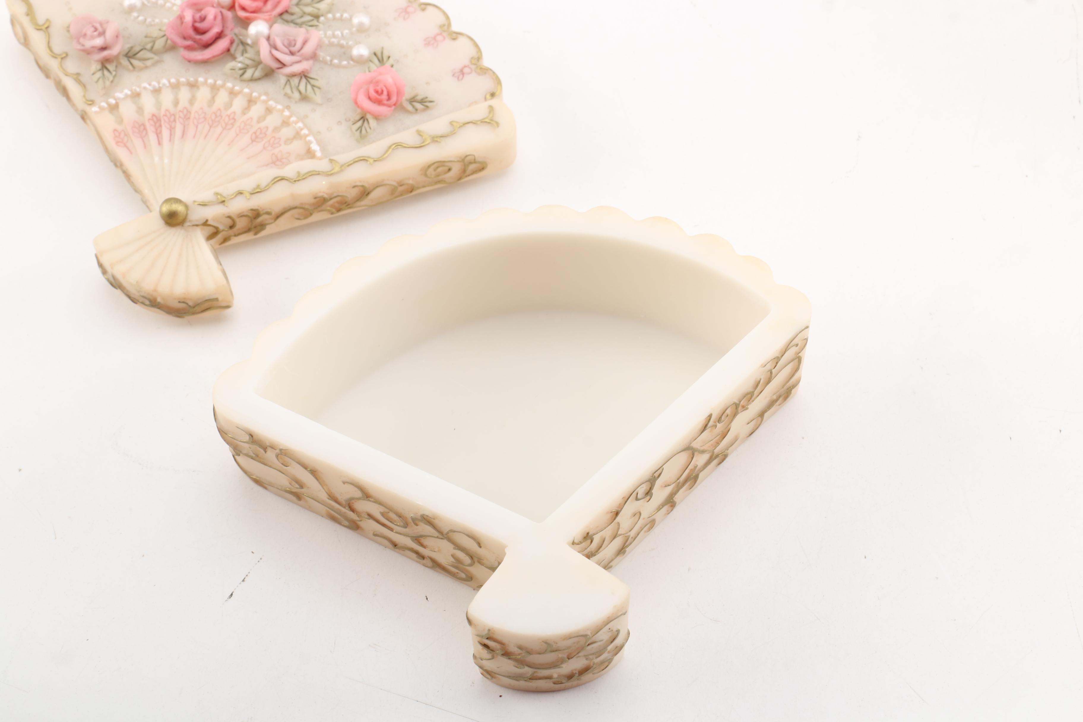 Hand-Painted Dezine Trinket Boxes