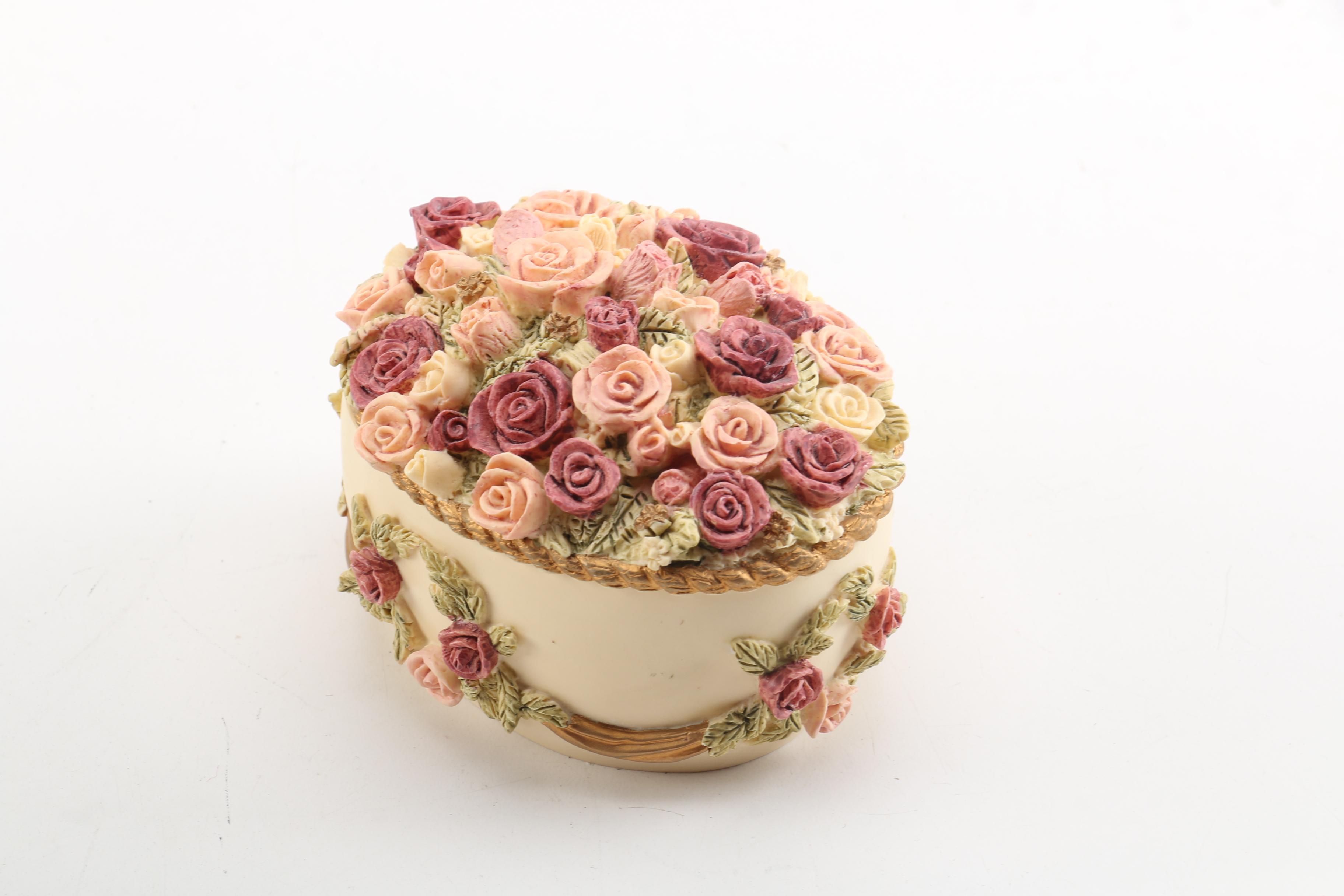 Hand-Painted Dezine Trinket Boxes