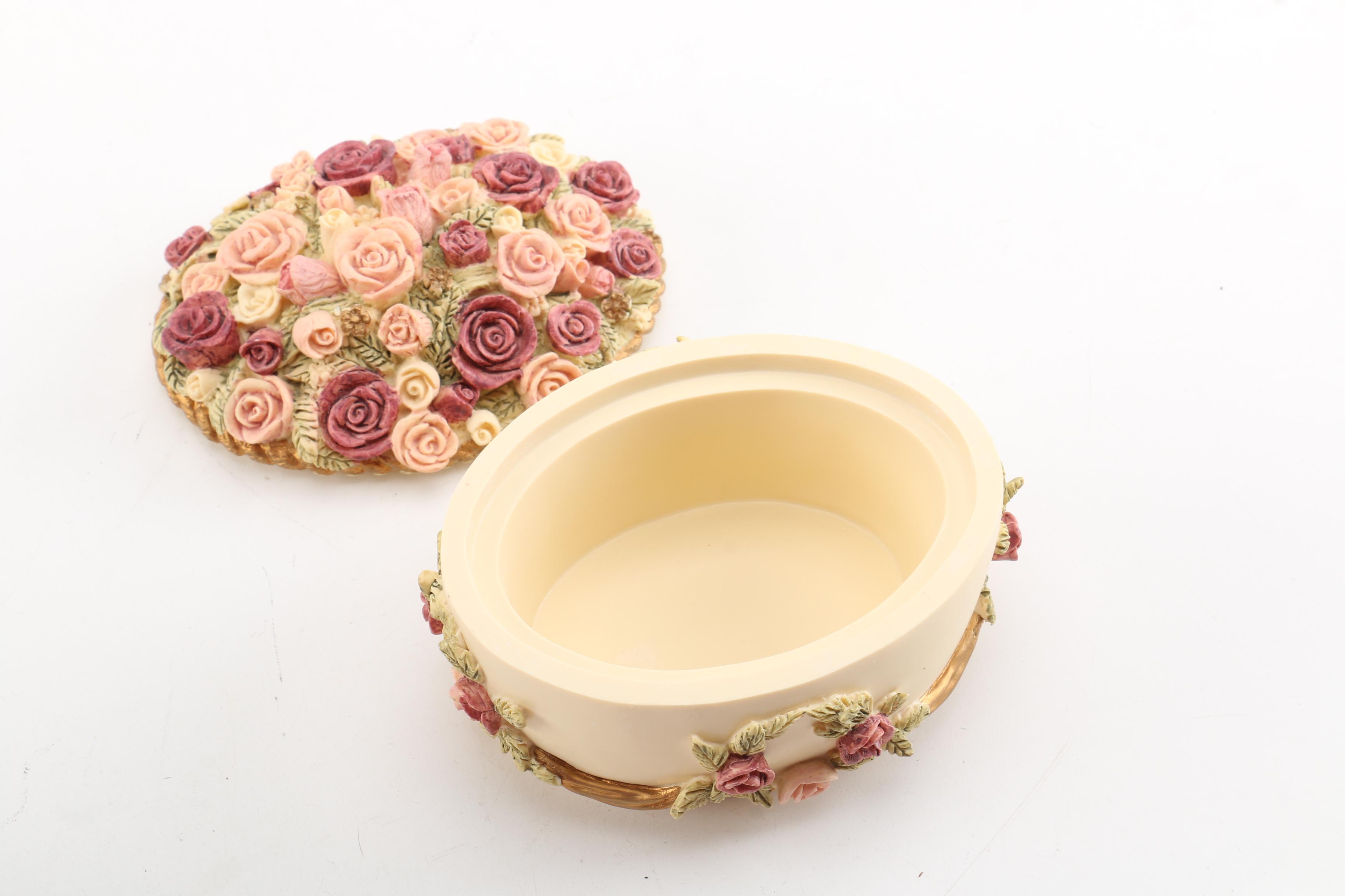 Hand-Painted Dezine Trinket Boxes