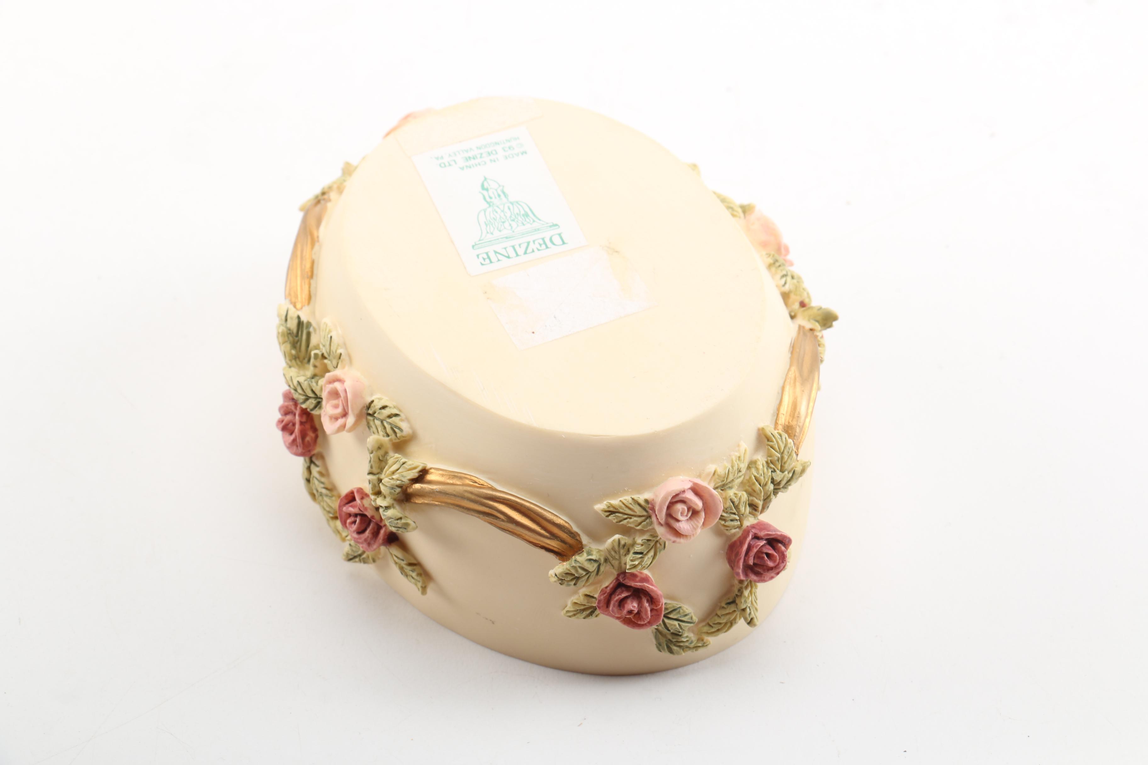 Hand-Painted Dezine Trinket Boxes