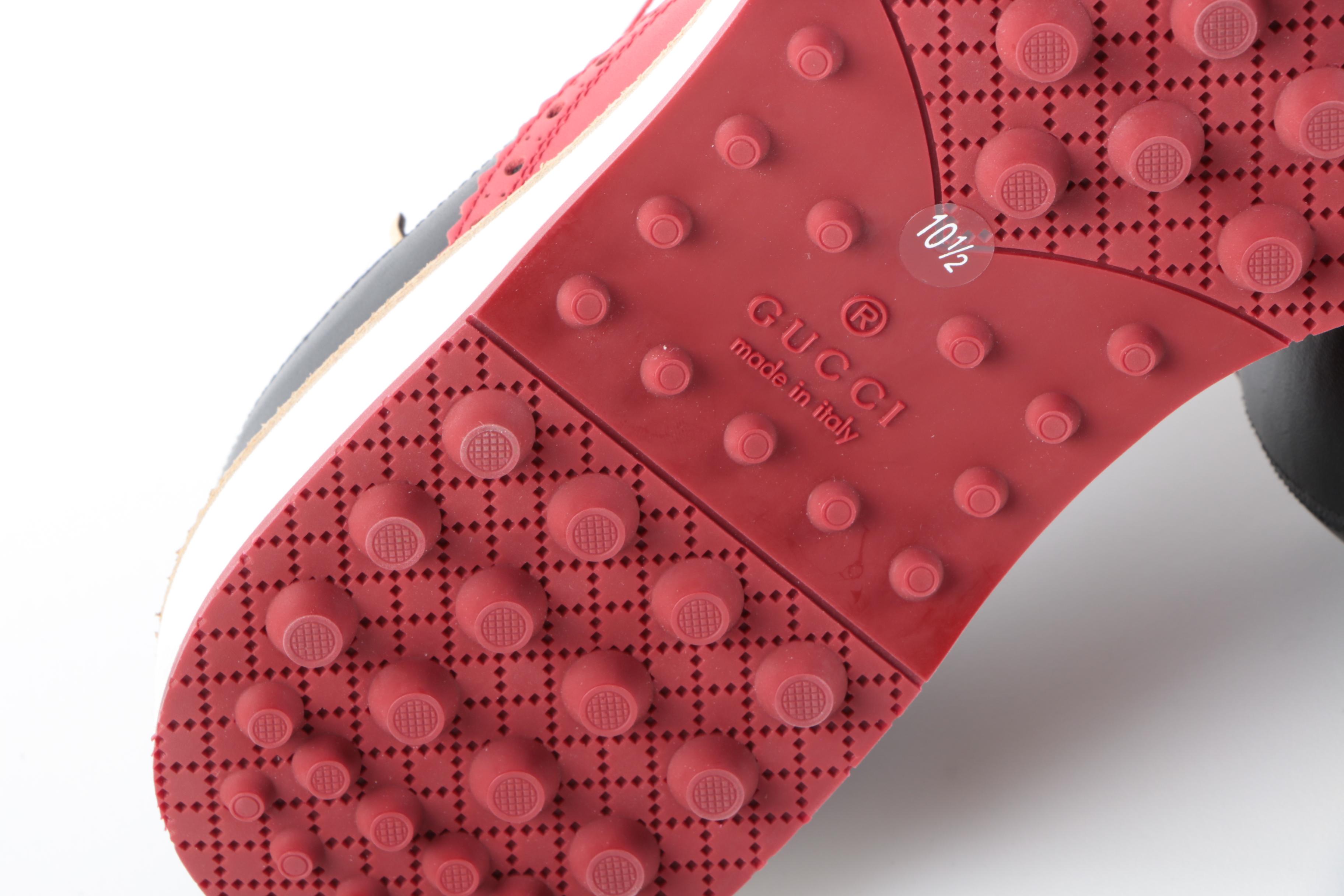 Men's Gucci Color Block Wingtip Golf Shoes