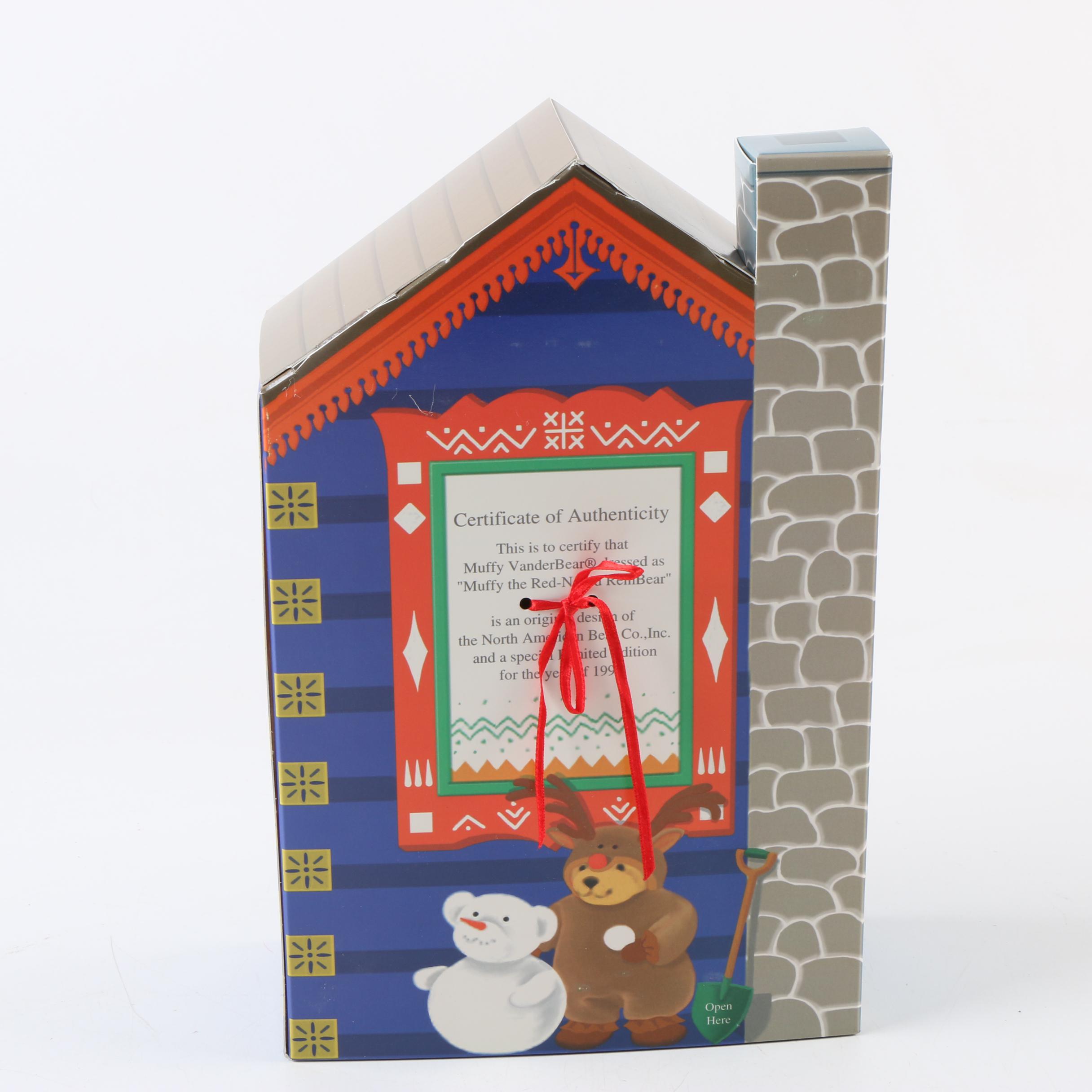 North American Bear Co. "Muffy VanderBear" Christmas Teddies