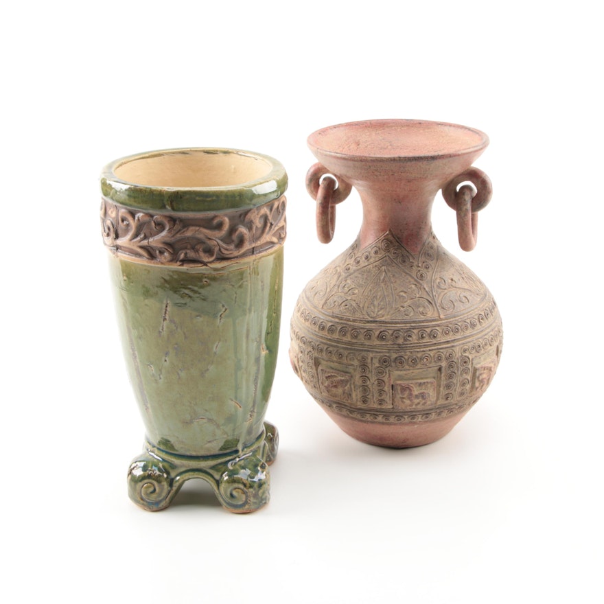 Earth Tone Pottery Vessels