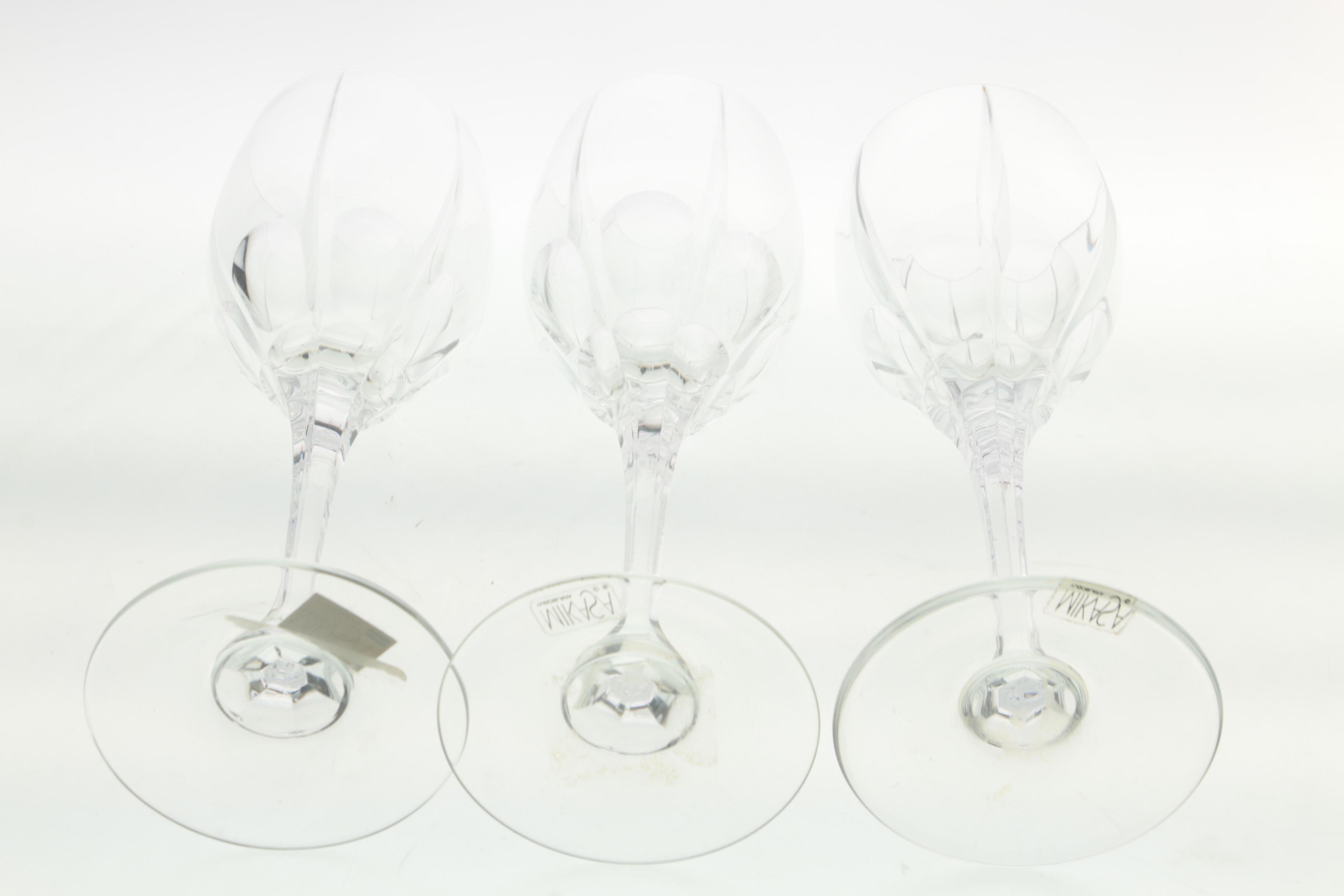 Mikasa Crystal White Wine Glasses