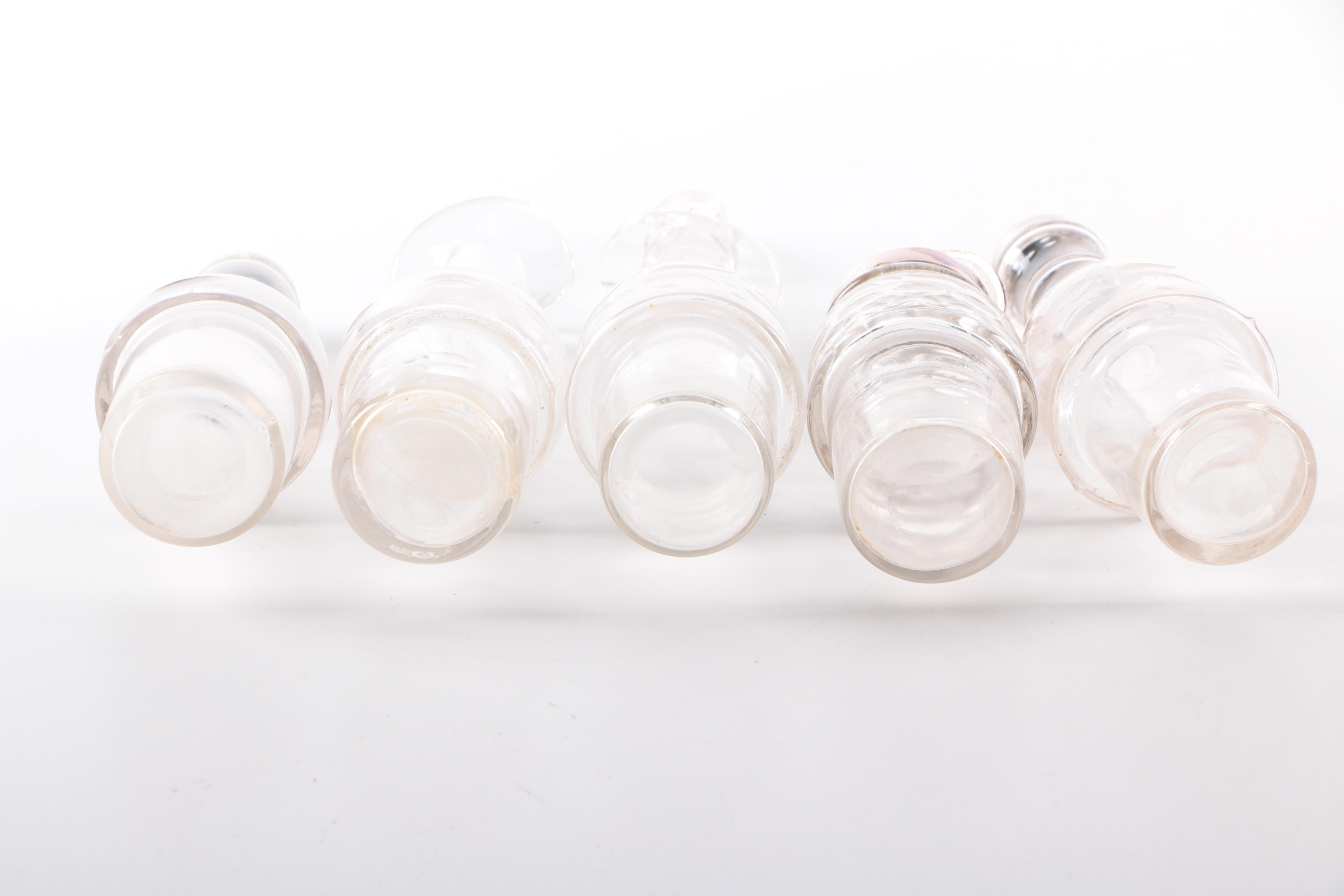 Silver Plate and Glass Cruet Set