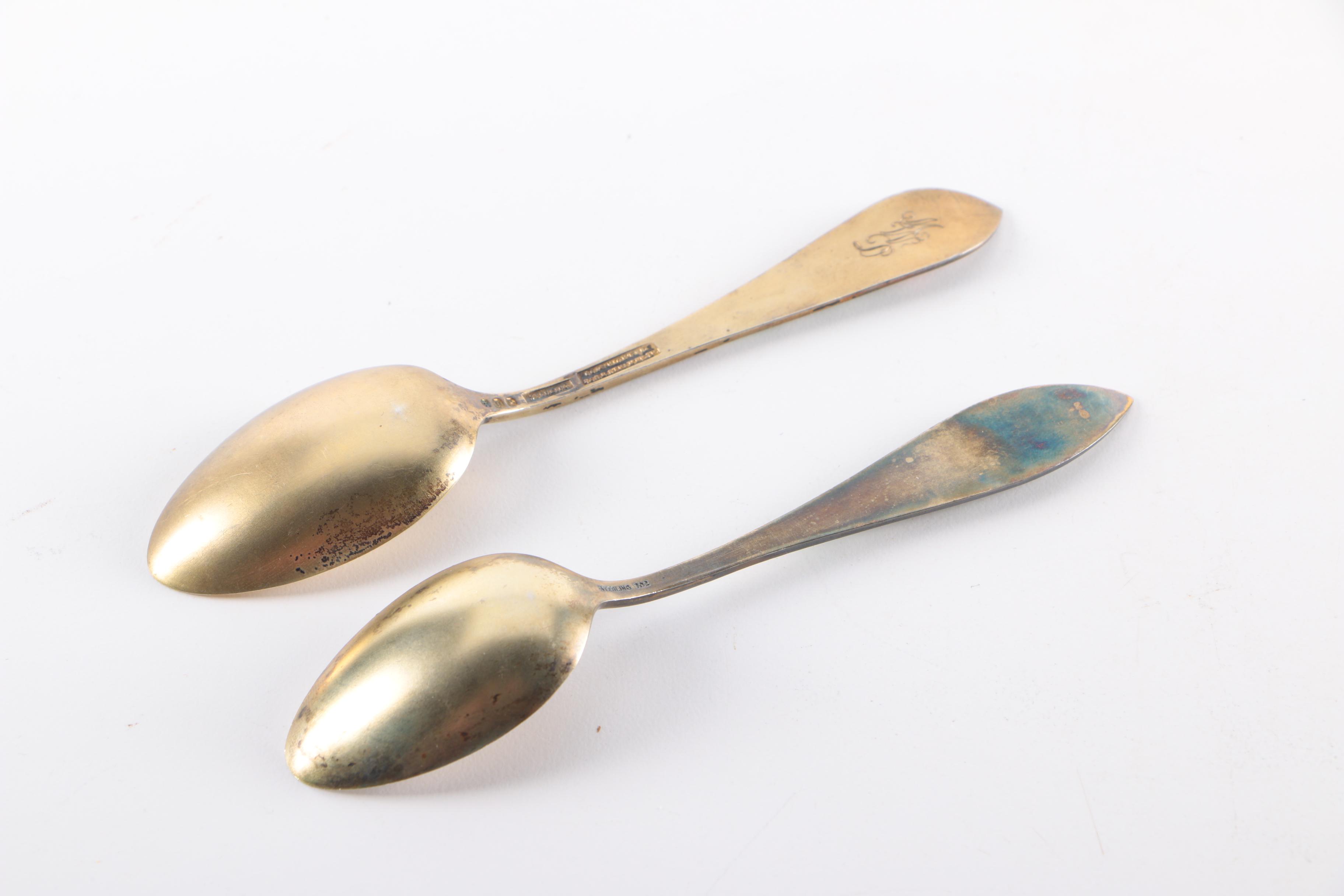 Watson Company Sterling Silver and Enamel Spoons