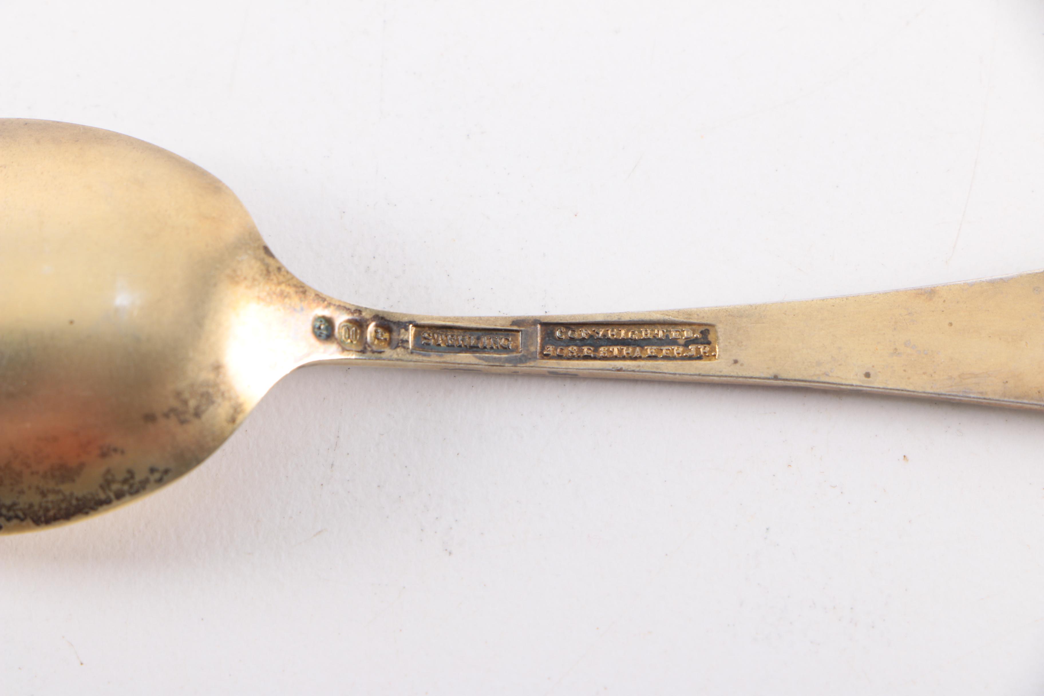 Watson Company Sterling Silver and Enamel Spoons