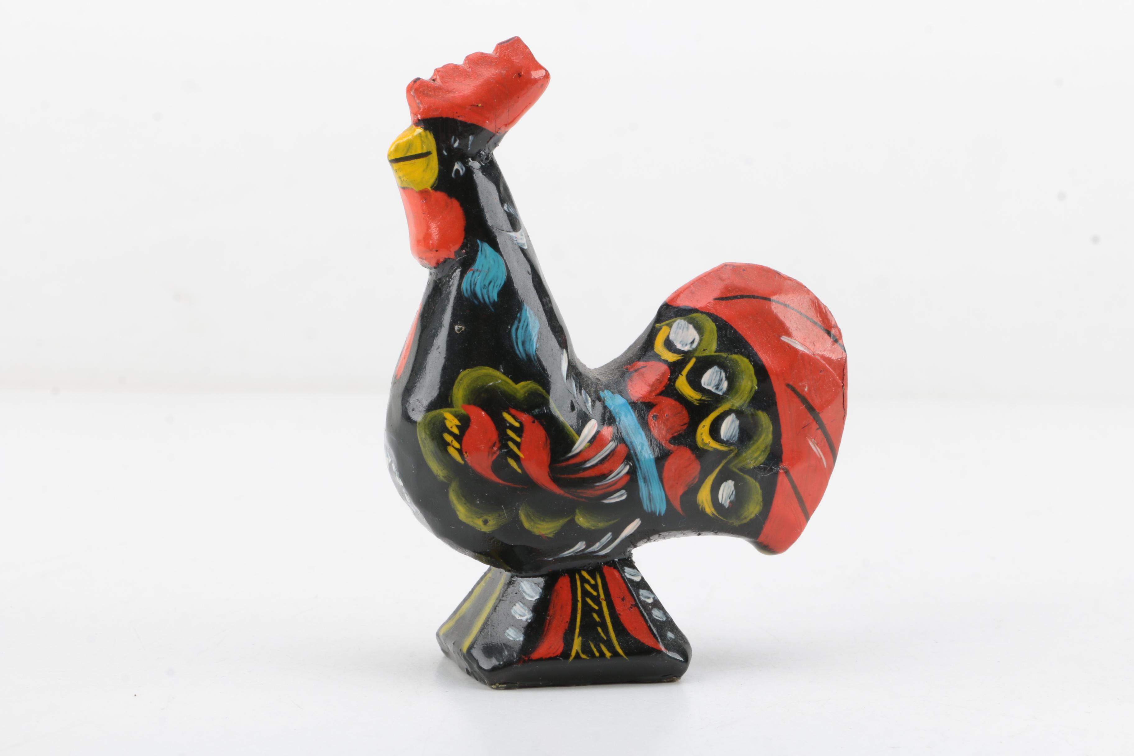 Wood and Ceramic Animal Figurines