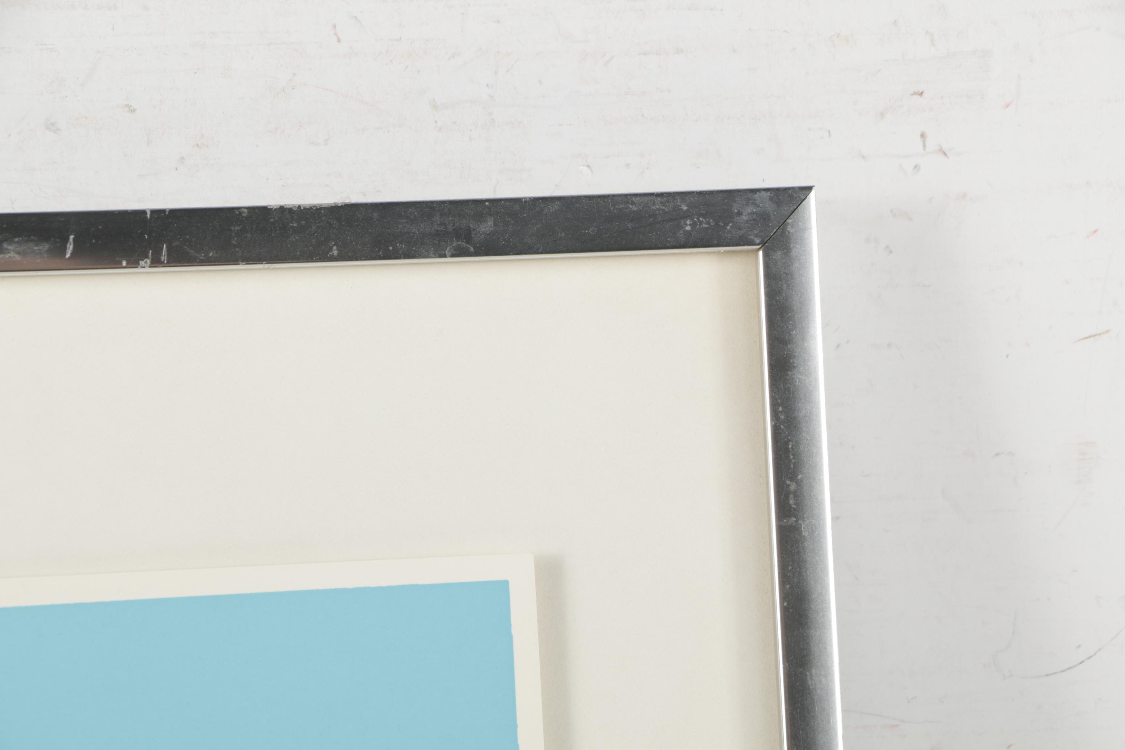 Peter Max 1970 Abstract Serigraph "Infinity Watchers"