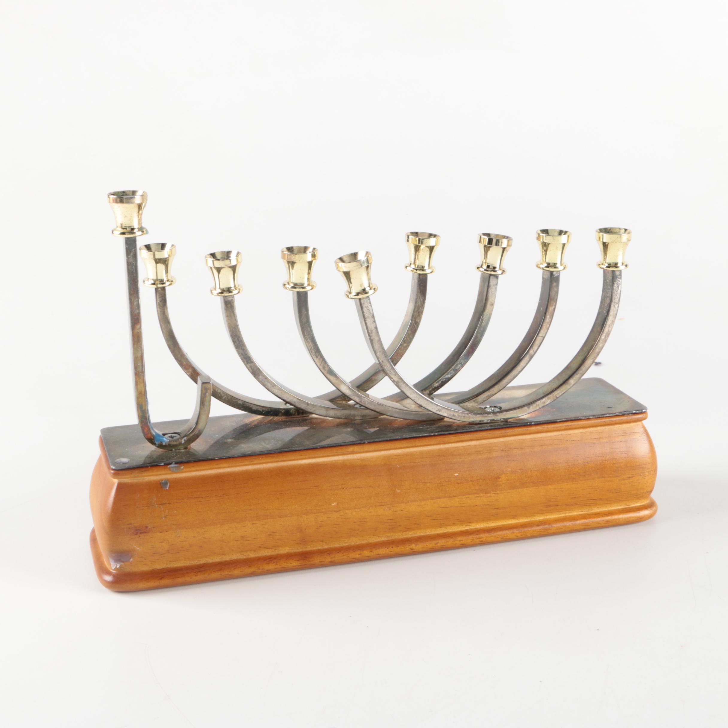 Assorted Menorahs and Figurine