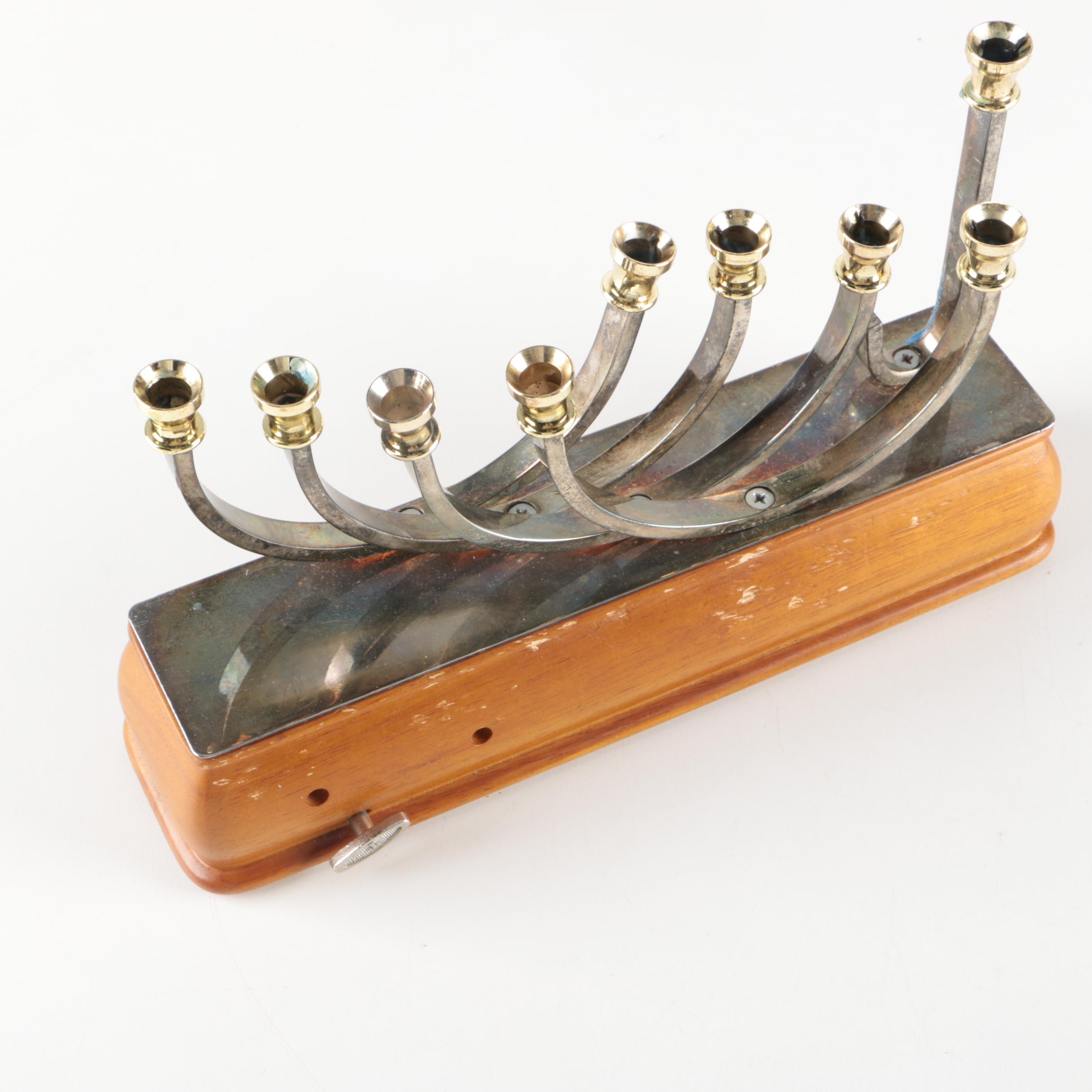 Assorted Menorahs and Figurine