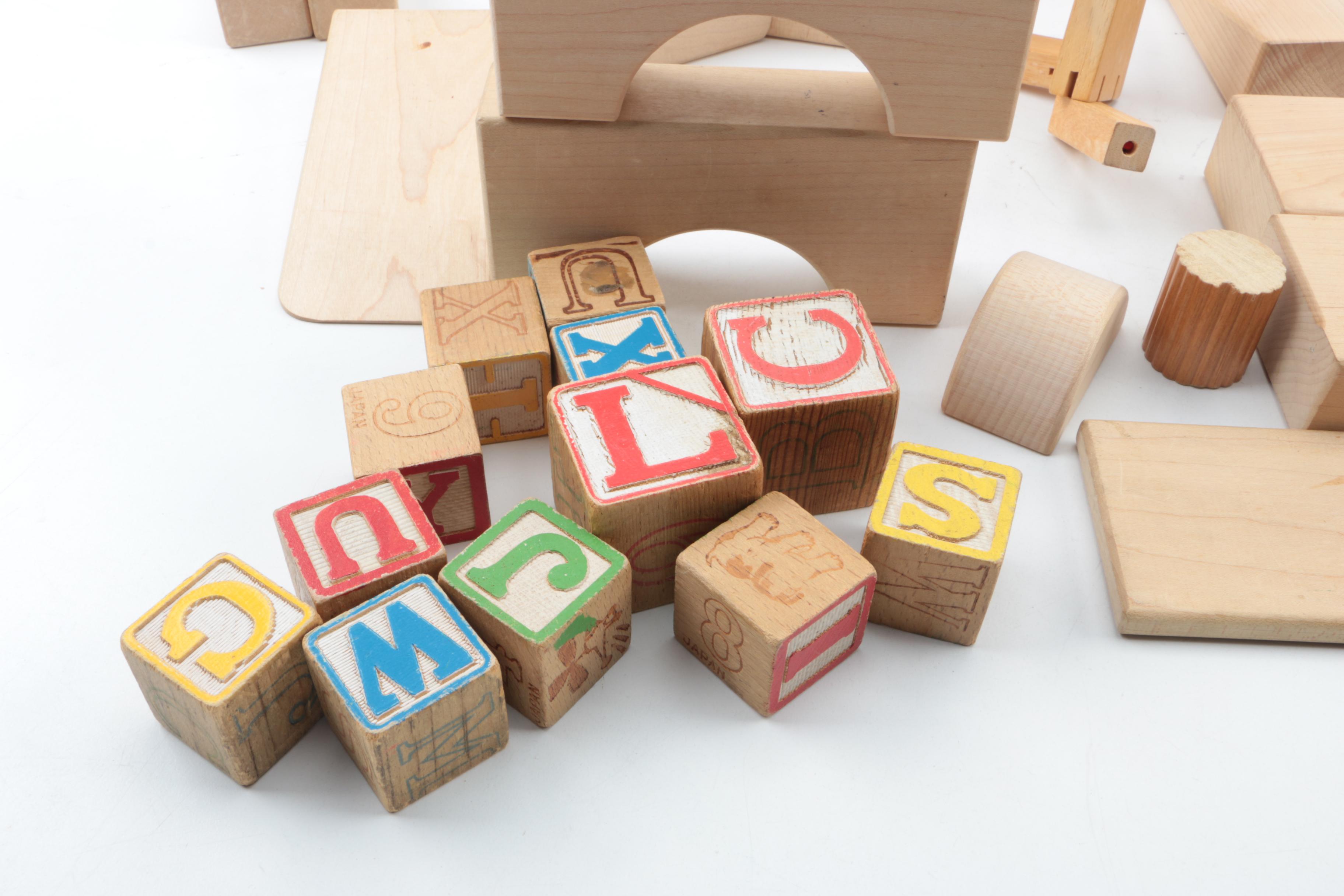 Wooden Building Blocks Assortment