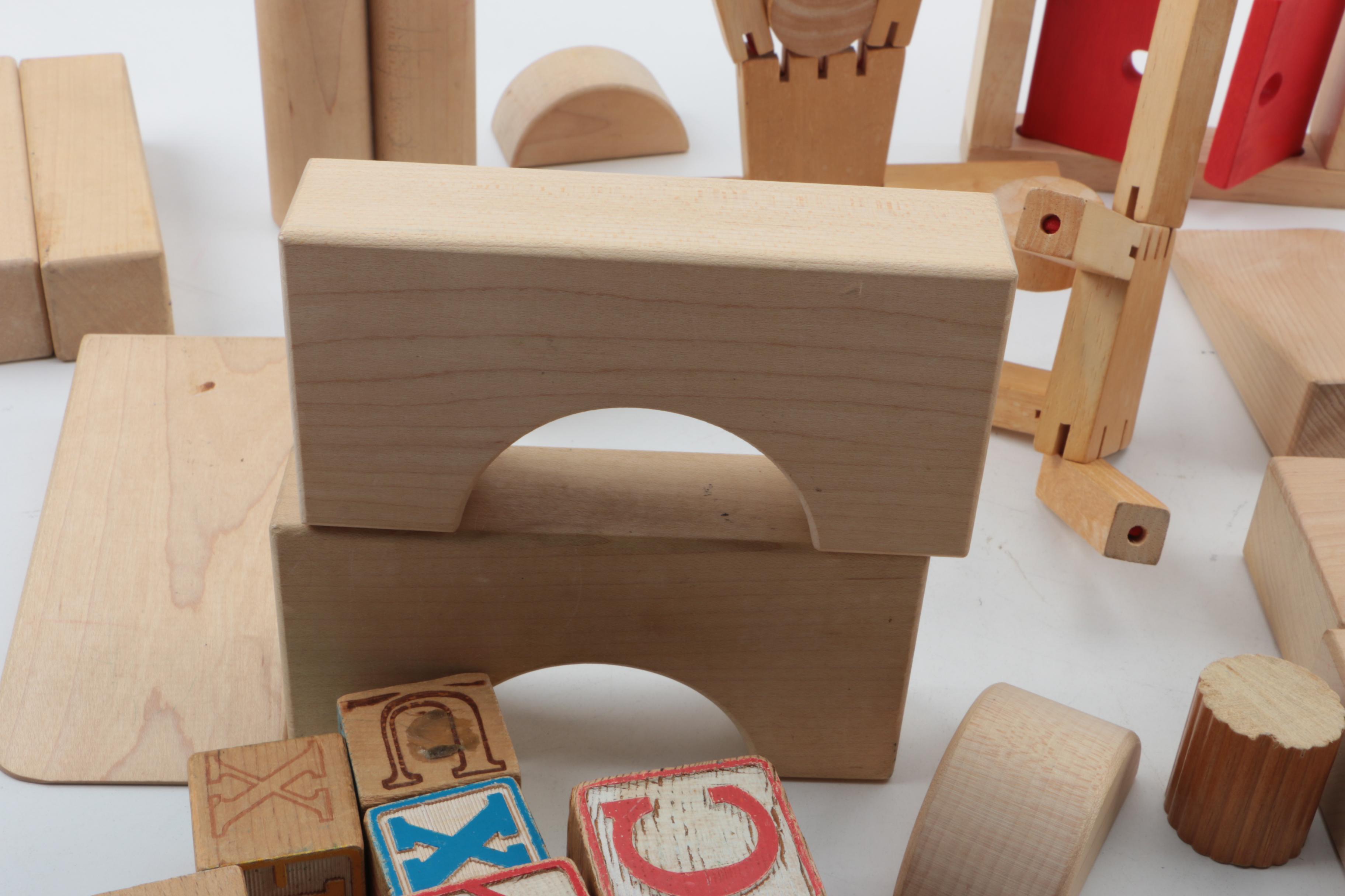 Wooden Building Blocks Assortment