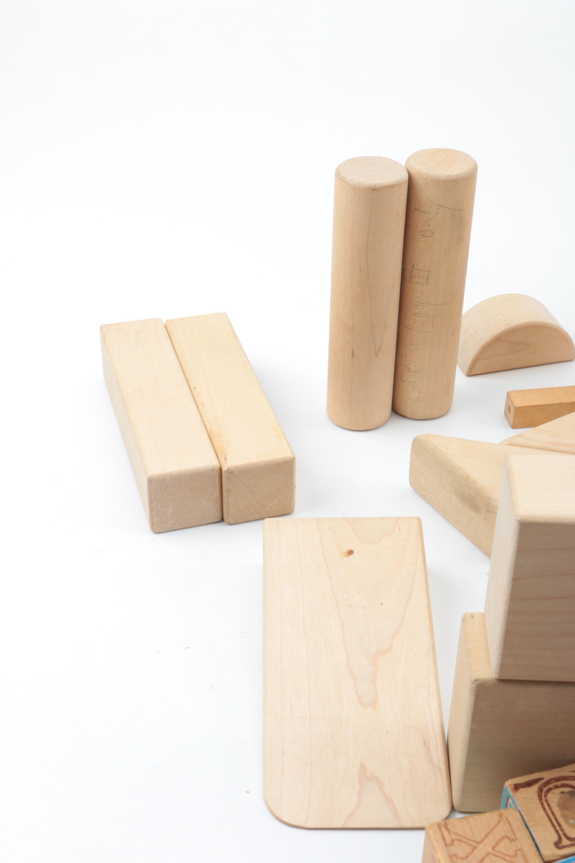 Wooden Building Blocks Assortment