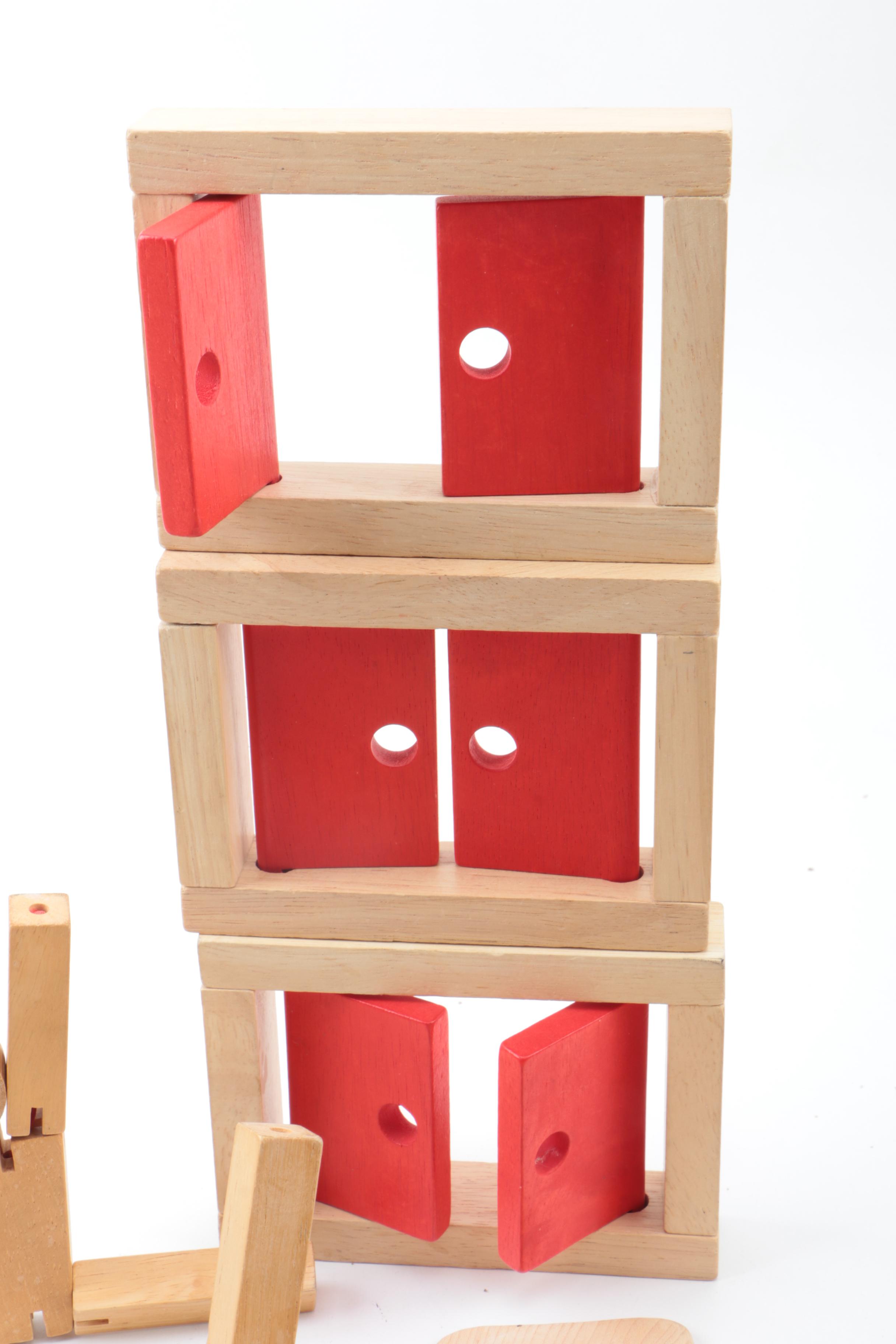 Wooden Building Blocks Assortment