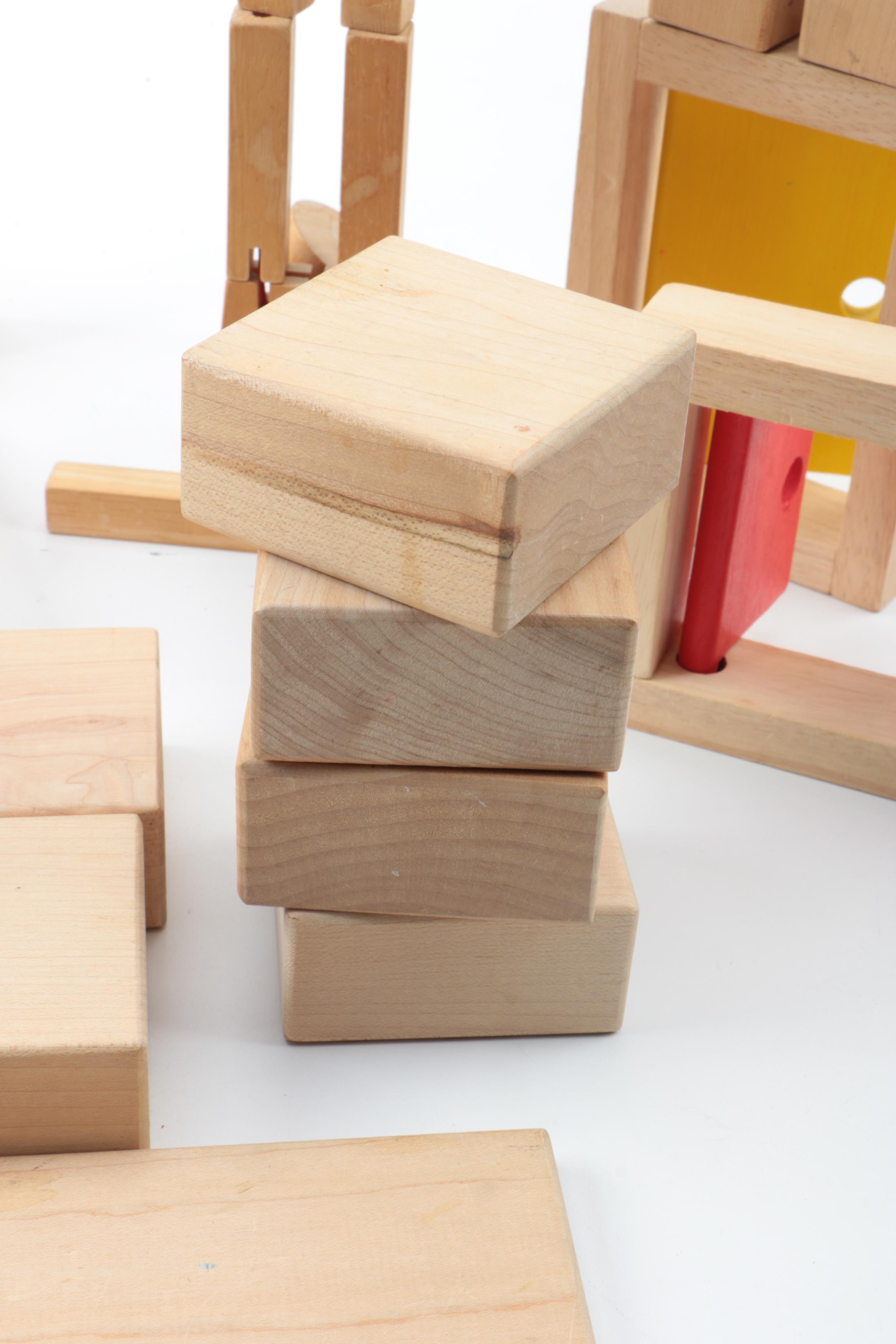 Wooden Building Blocks Assortment
