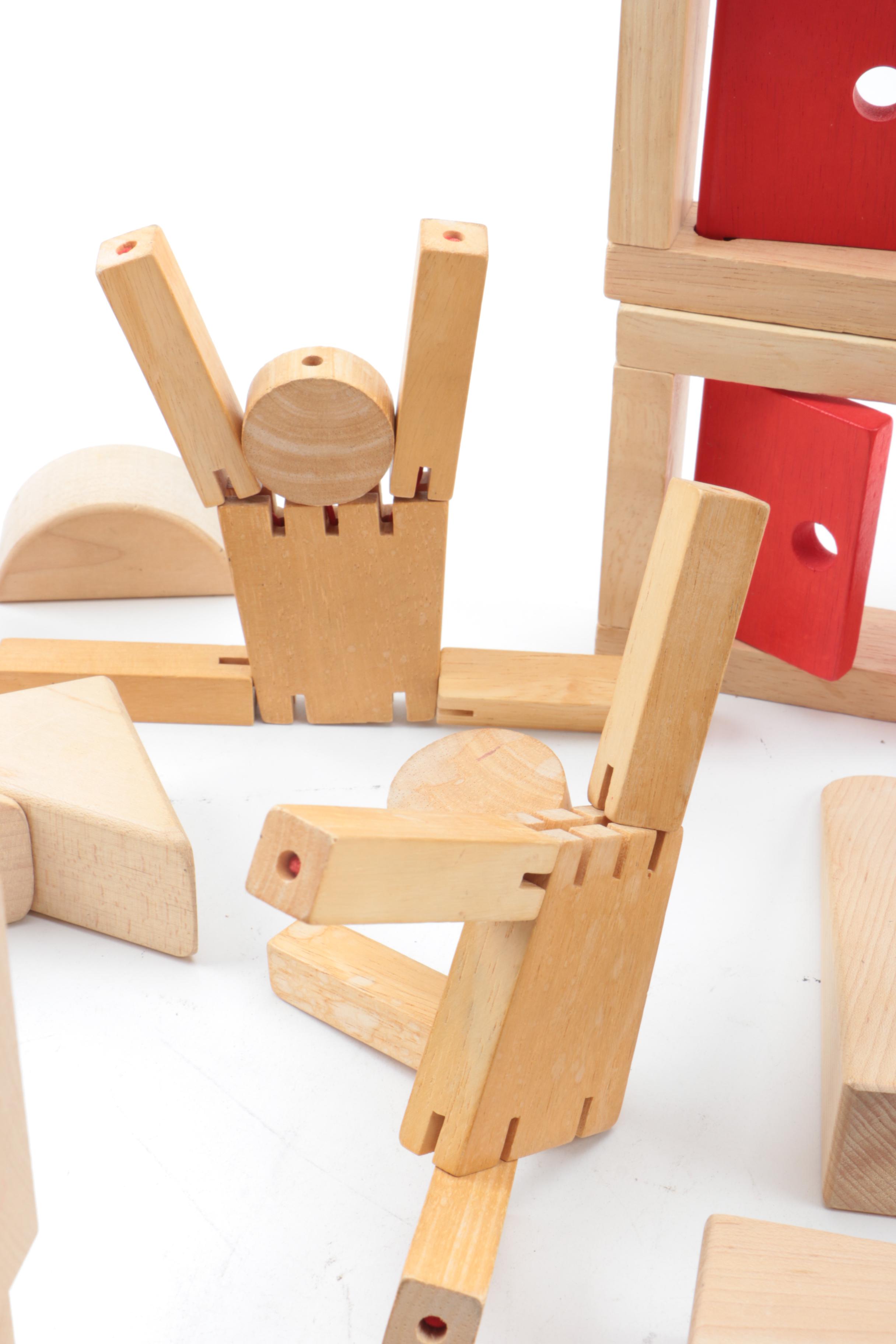 Wooden Building Blocks Assortment