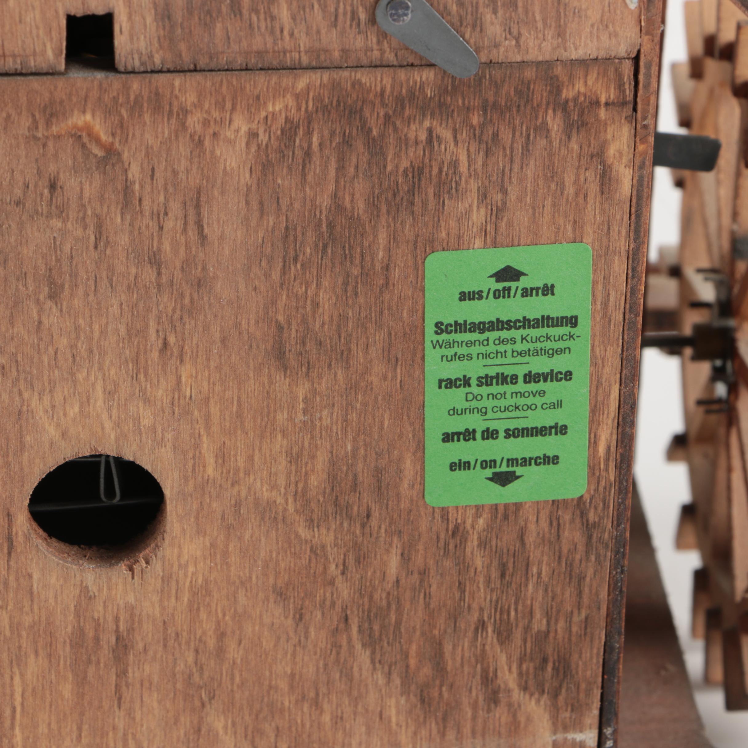 Vintage Black Forest Clock With People and Animals