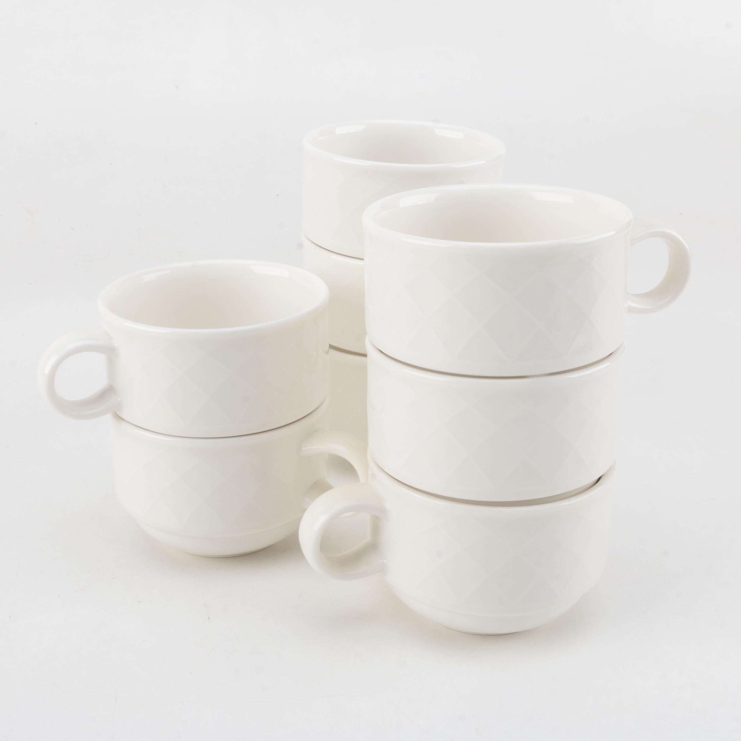 Villeroy & Boch "New Wave Caffe" Porcelain Cups and Saucers