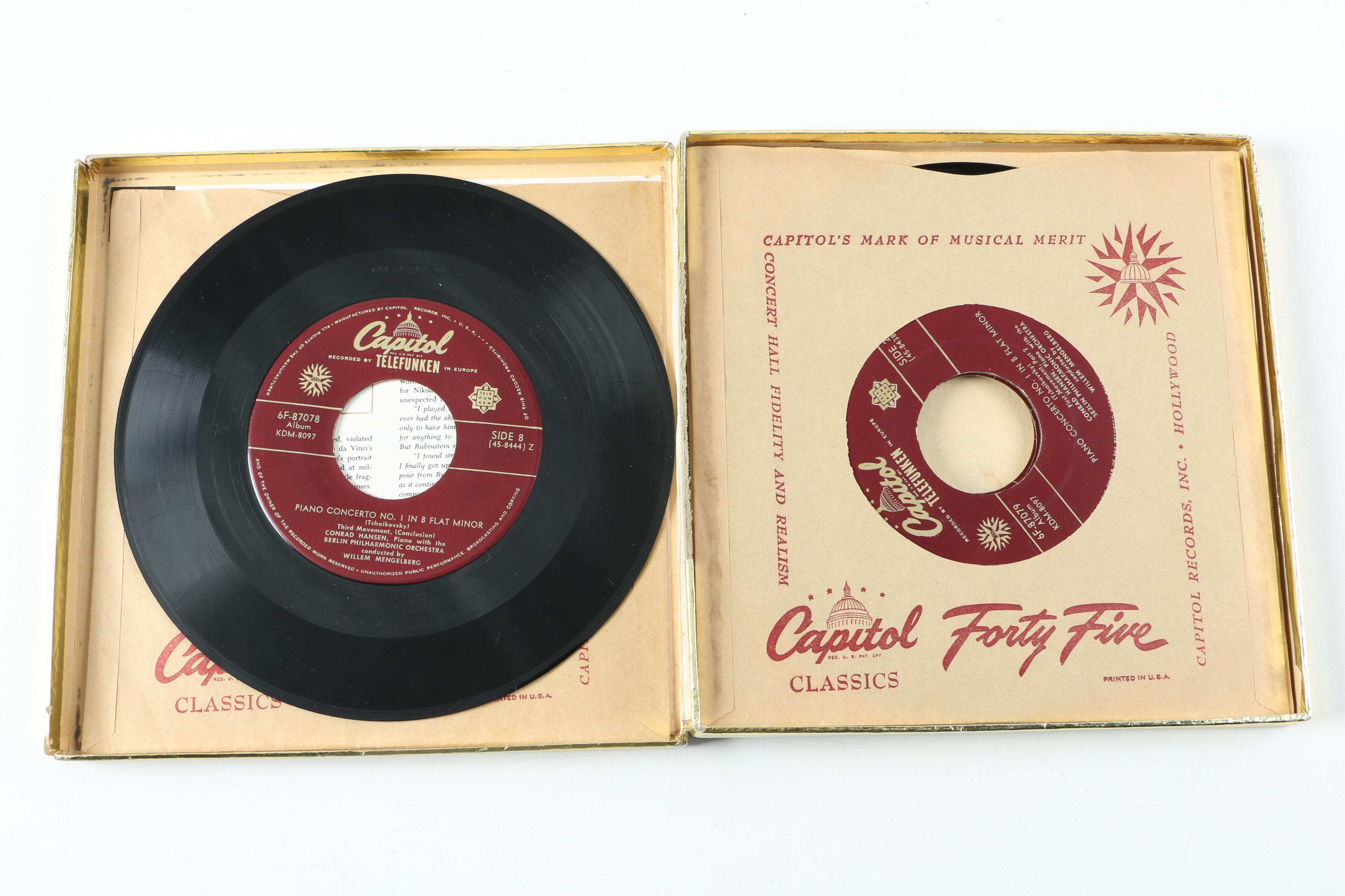 Vintage RCA Victor Classical Records Including Rachmaninoff and Tchaikovsky