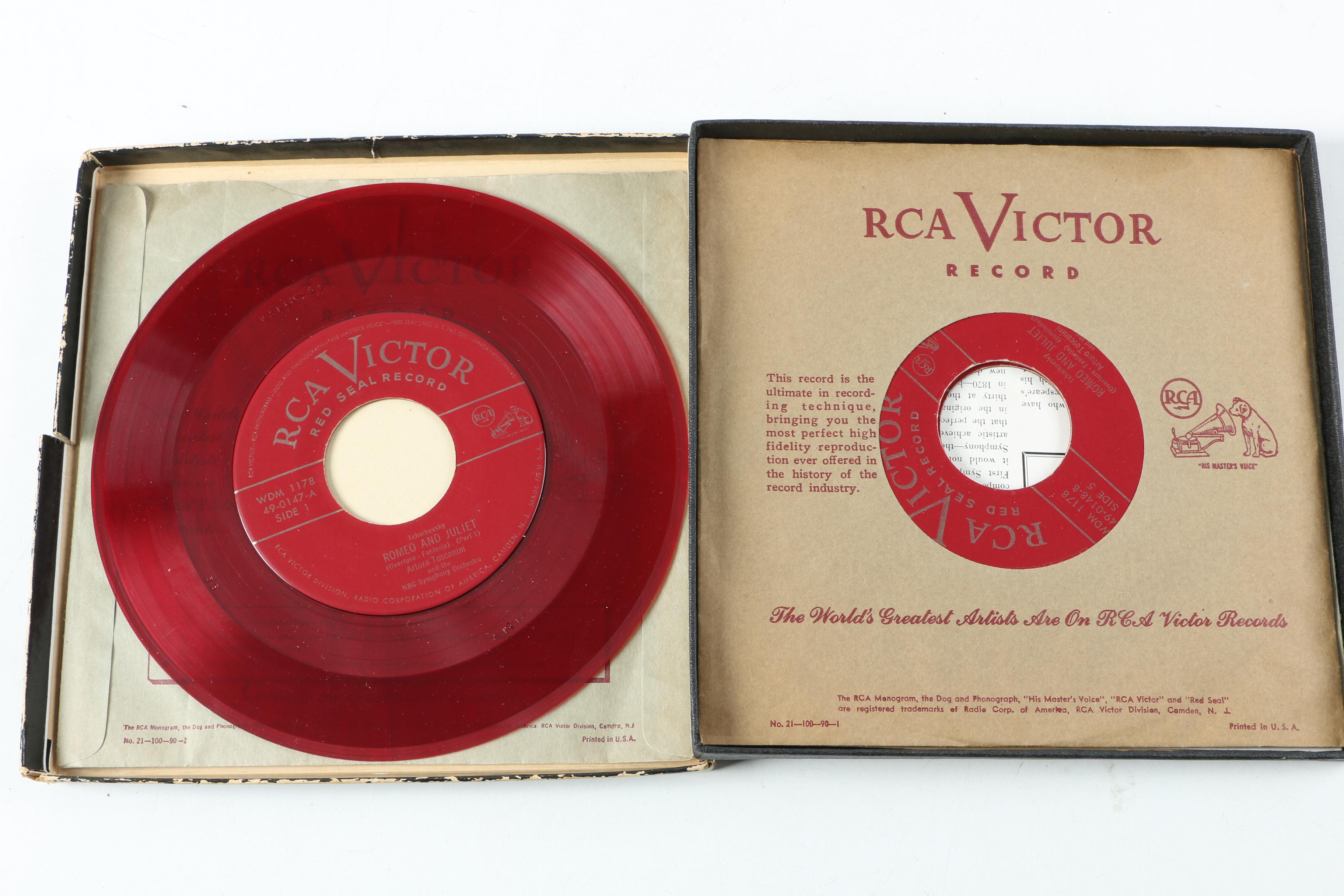 Vintage RCA Victor Classical Records Including Rachmaninoff and Tchaikovsky