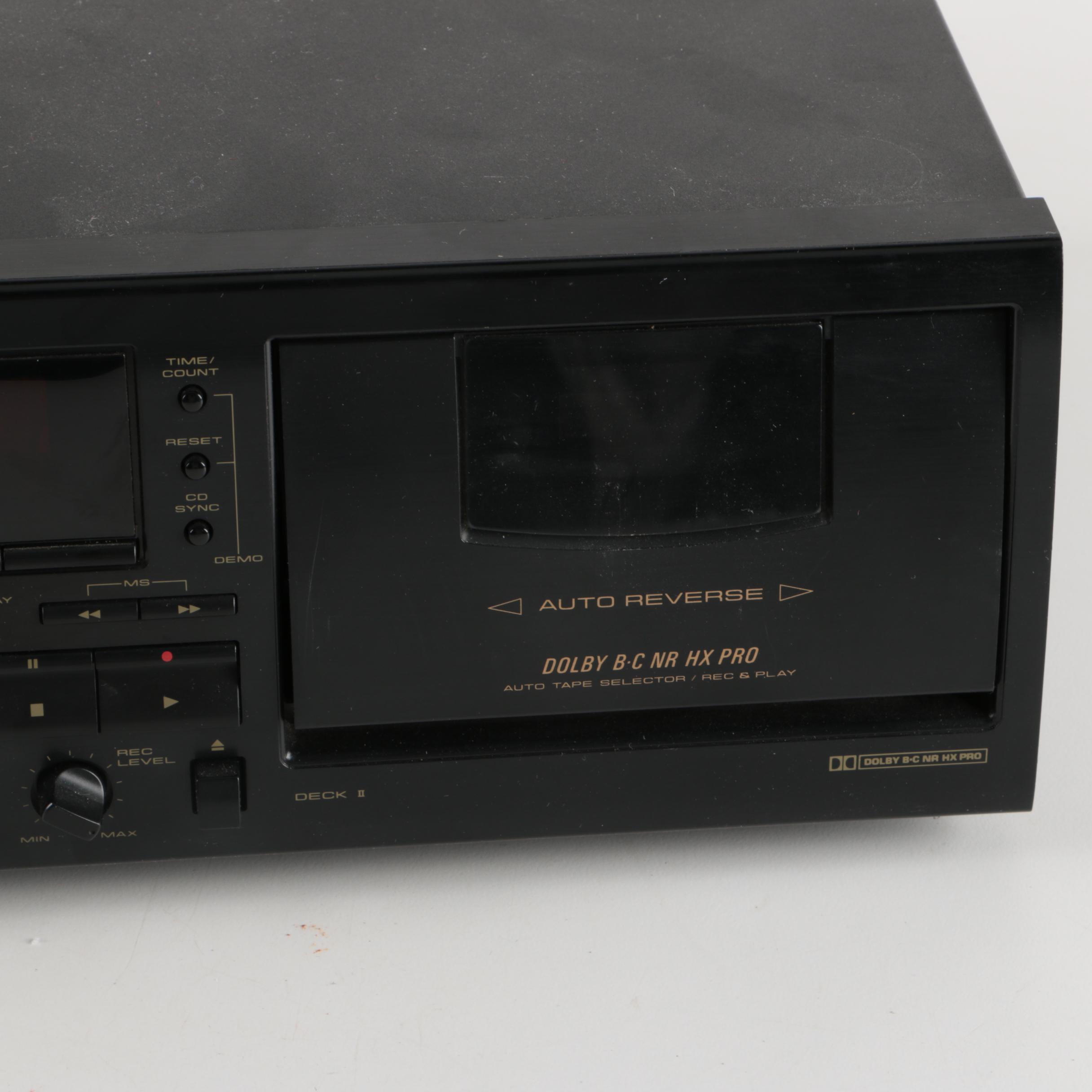 Pioneer CT-W502R Stereo Cassette Deck and PL-335 Stereo Turntable
