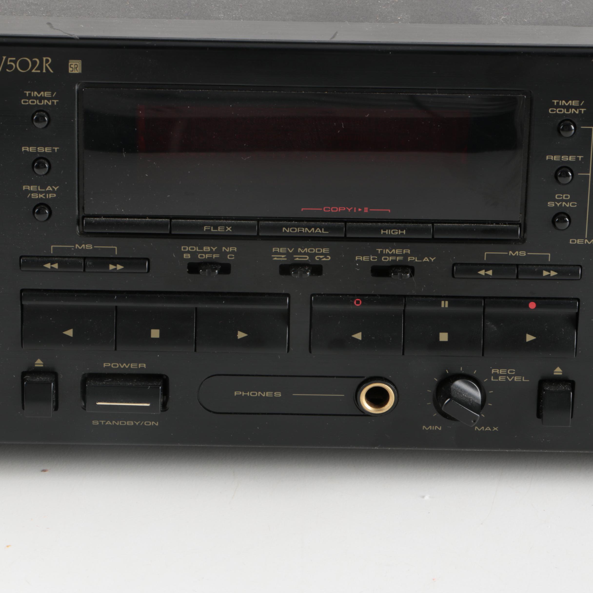 Pioneer CT-W502R Stereo Cassette Deck and PL-335 Stereo Turntable