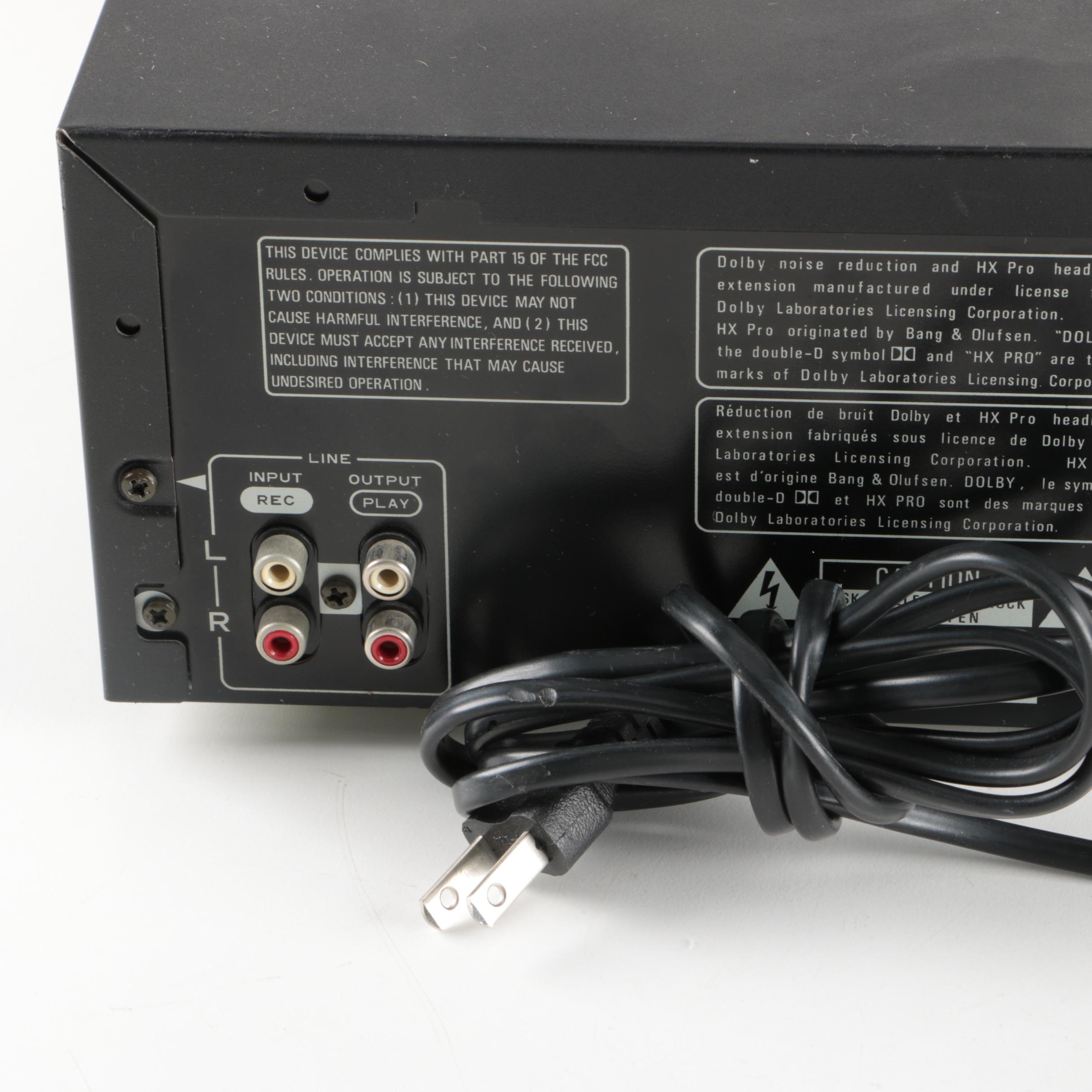 Pioneer CT-W502R Stereo Cassette Deck and PL-335 Stereo Turntable