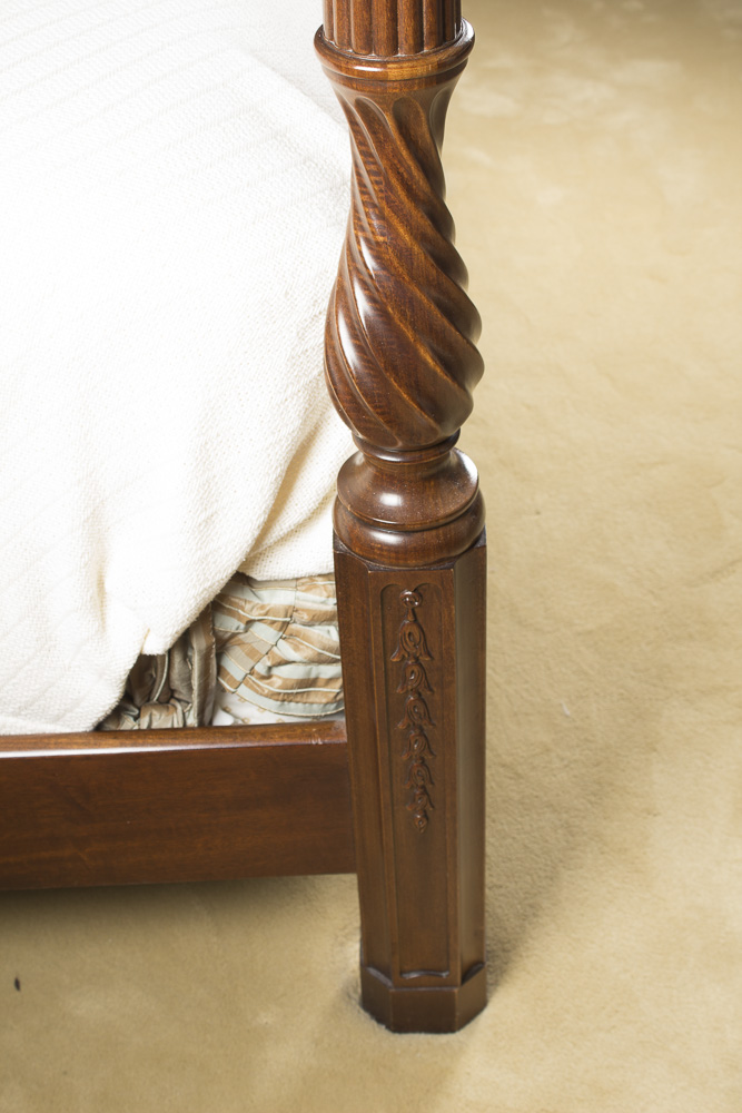 Henredon Queen-Sized Wooden Bed Frame