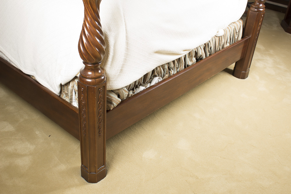 Henredon Queen-Sized Wooden Bed Frame