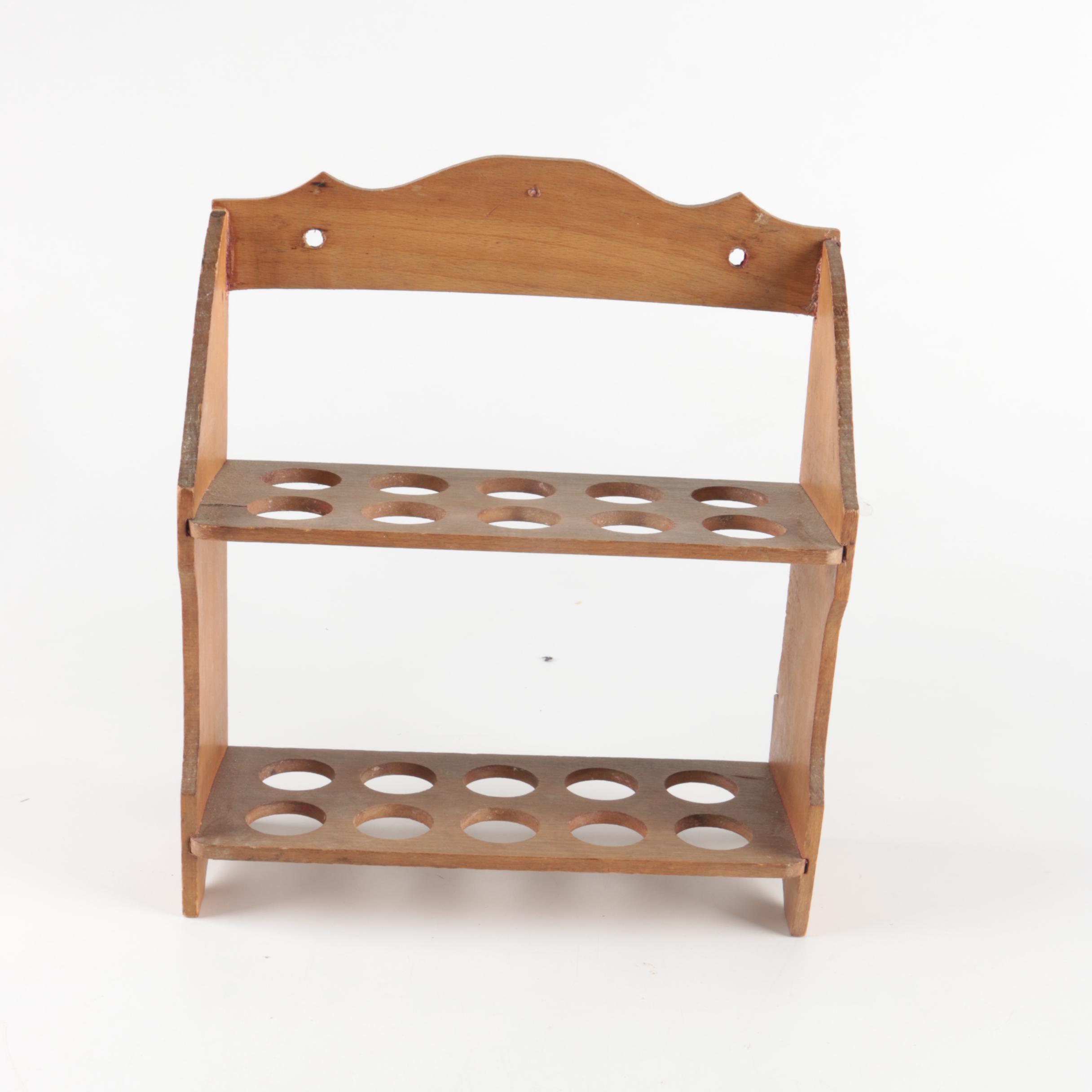 Wood Wall Spice Rack