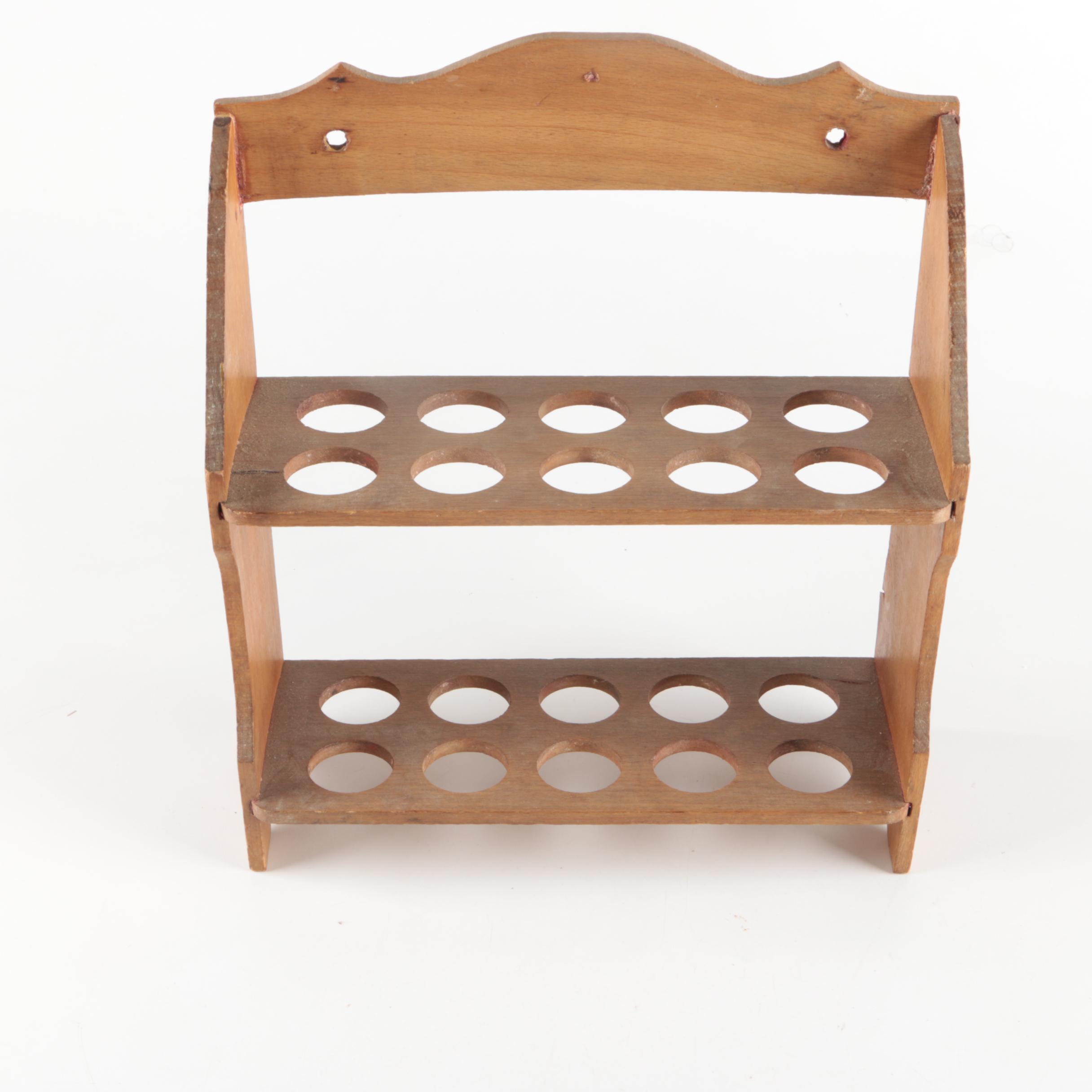 Wood Wall Spice Rack