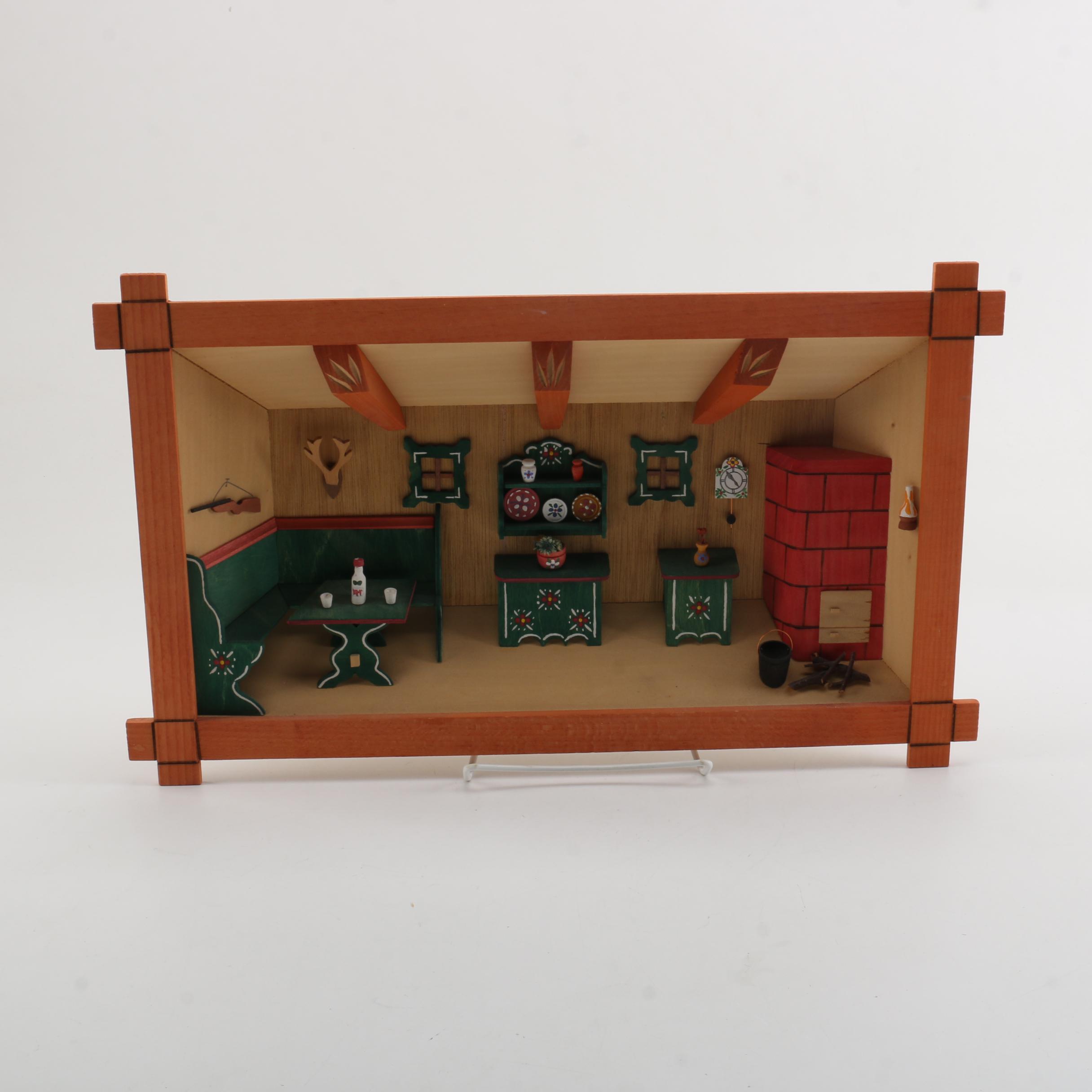 Wood Kitchen Diorama