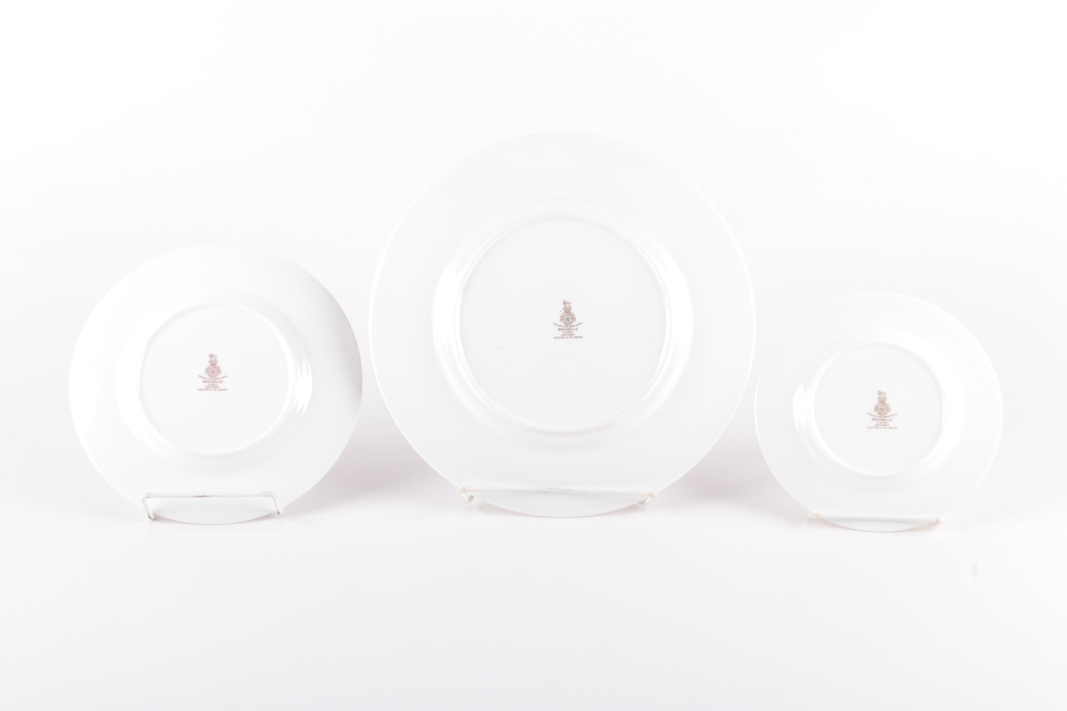 Vintage Royal Doulton "Rochelle" Porcelain Plates