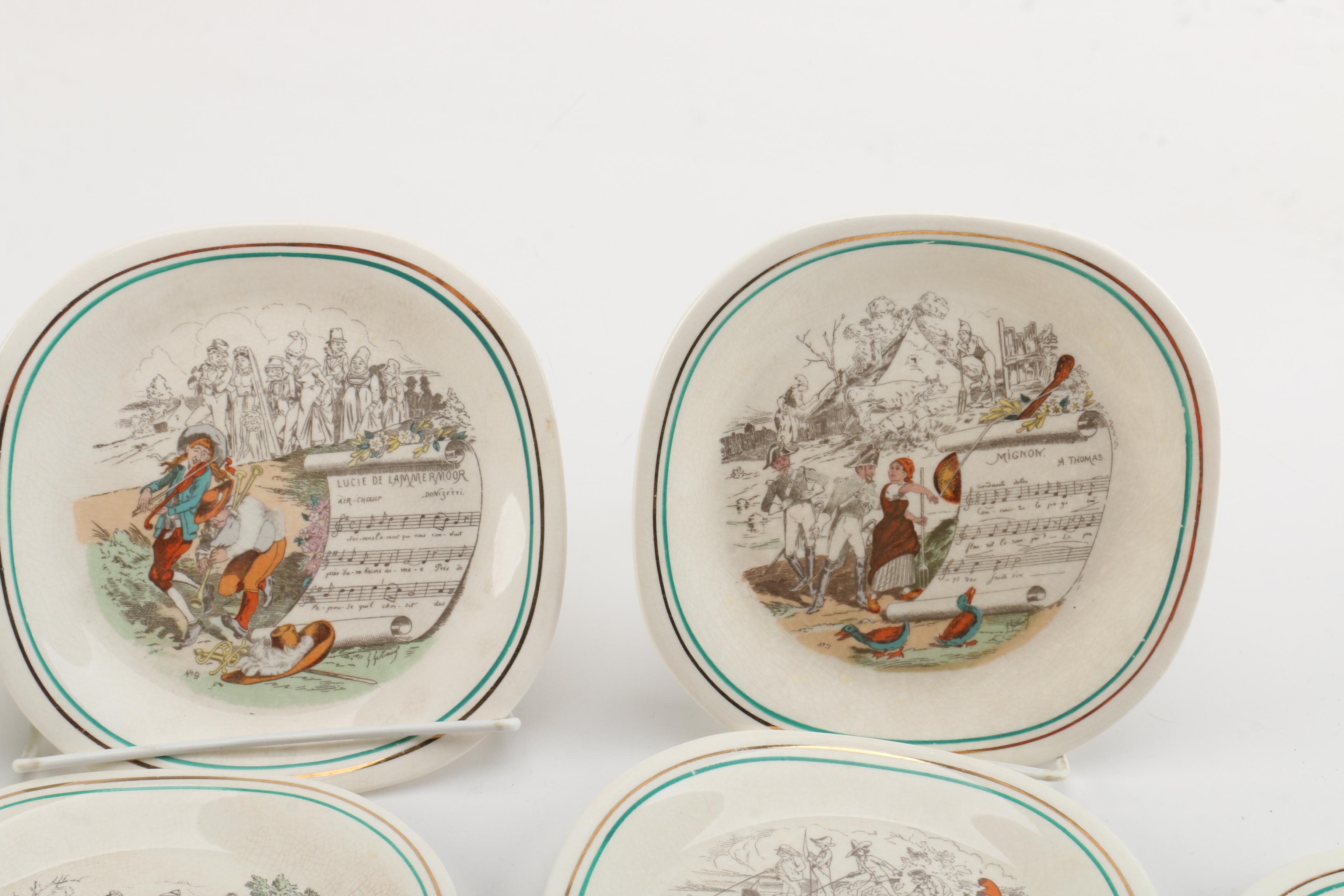 Parry & Vielle French Opera Motif Plates