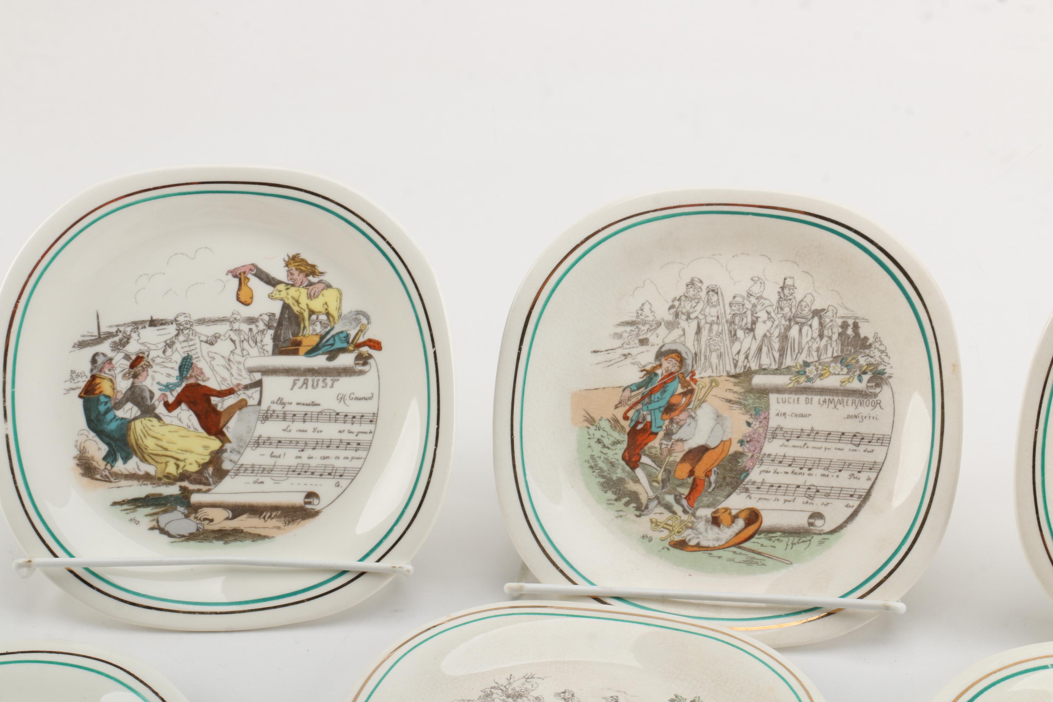 Parry & Vielle French Opera Motif Plates