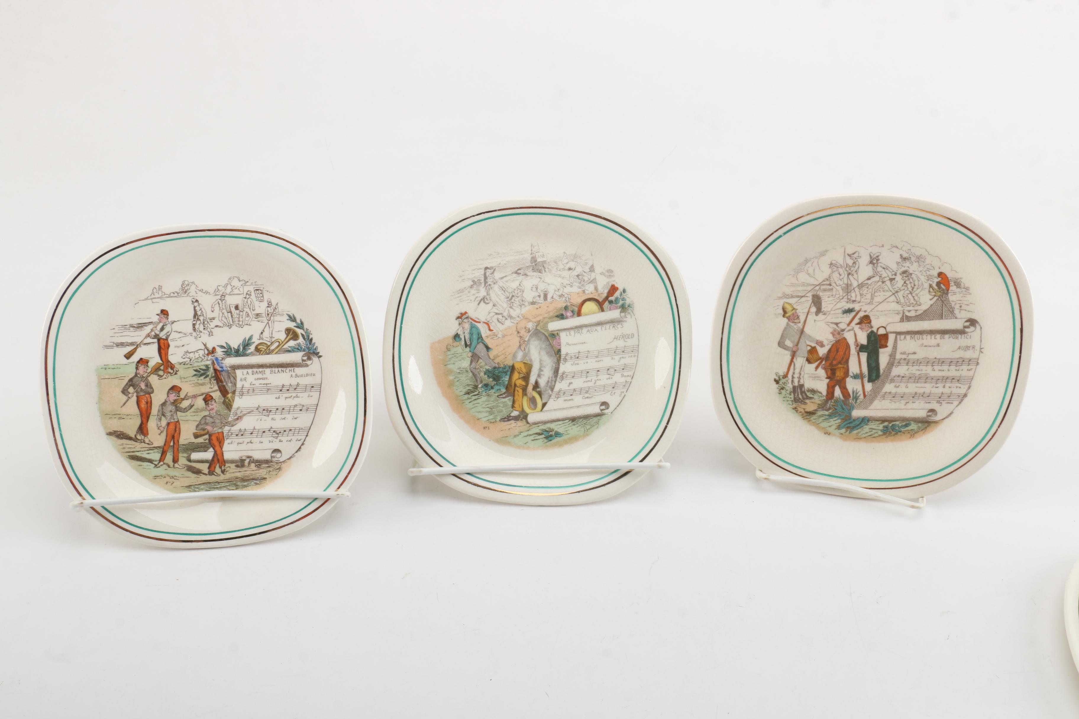Parry & Vielle French Opera Motif Plates