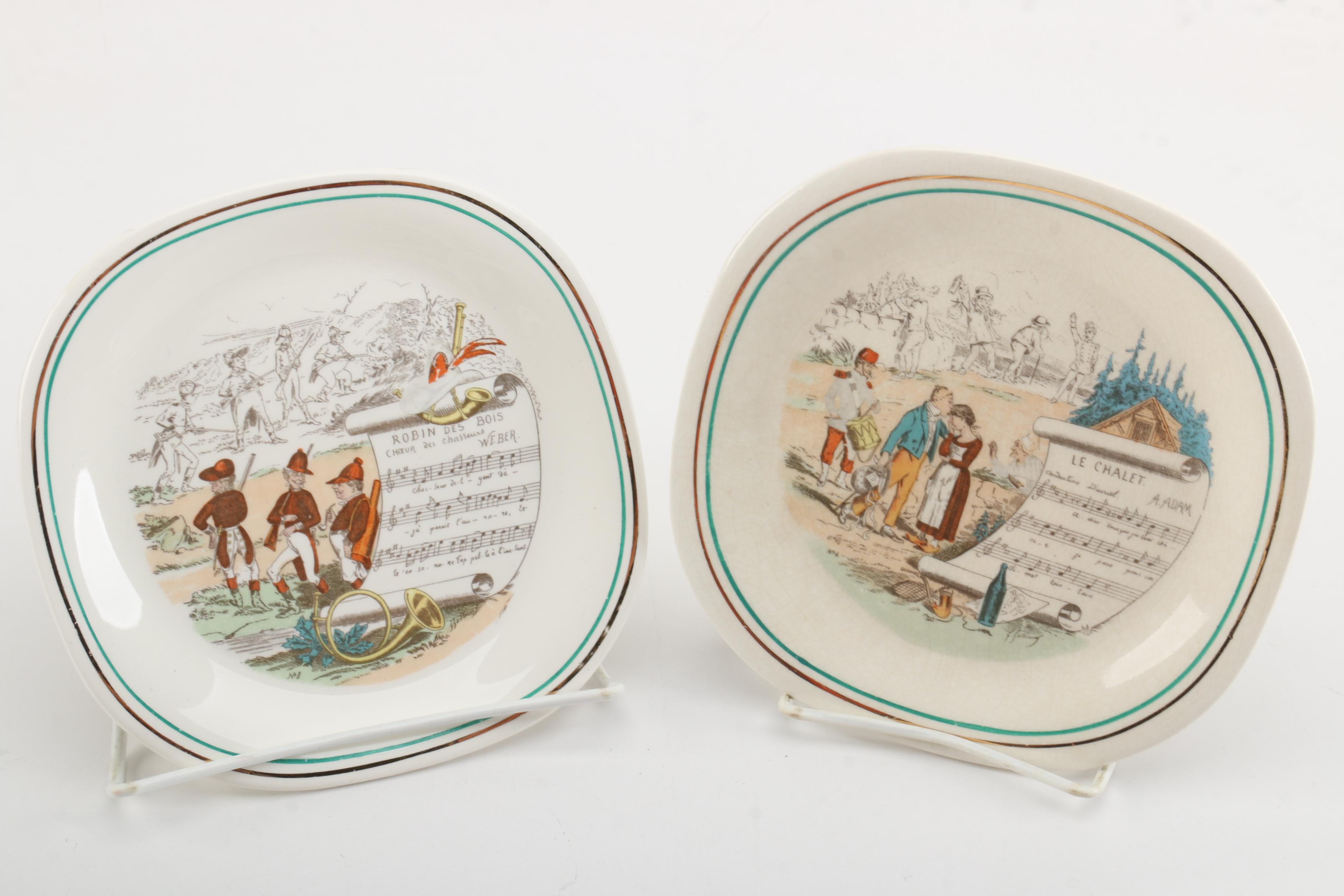 Parry & Vielle French Opera Motif Plates