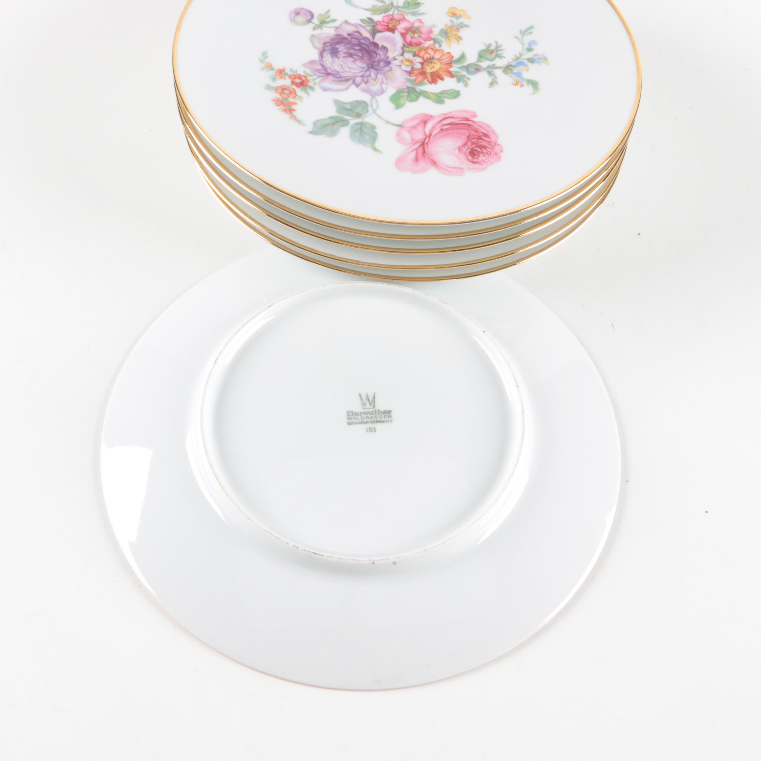 Vintage Bareuther Waldsassen Porcelain Plates