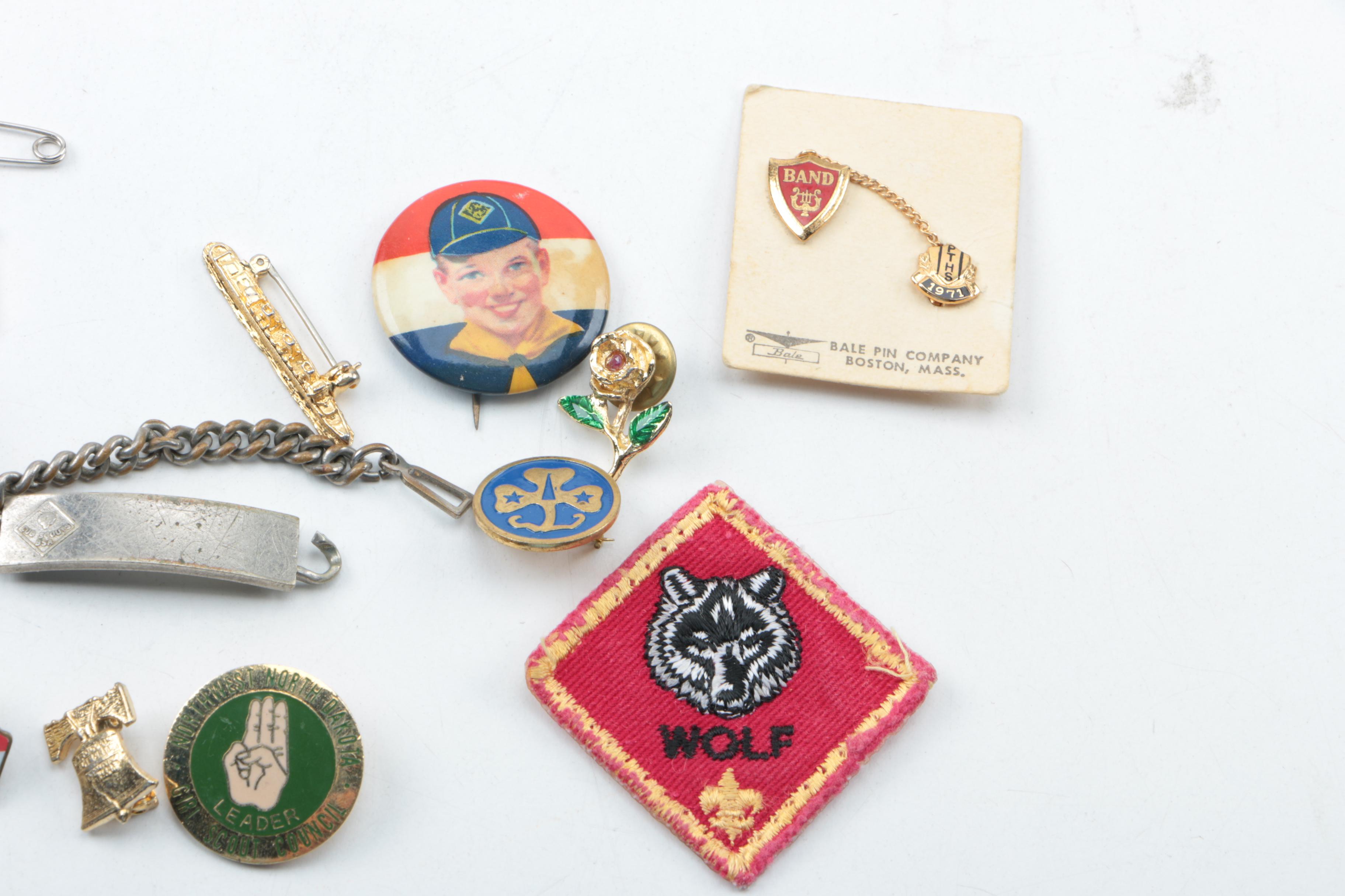 1917 Boy Scout Handbook, 1963 Boy's Life Magazine, Scout Pins and More