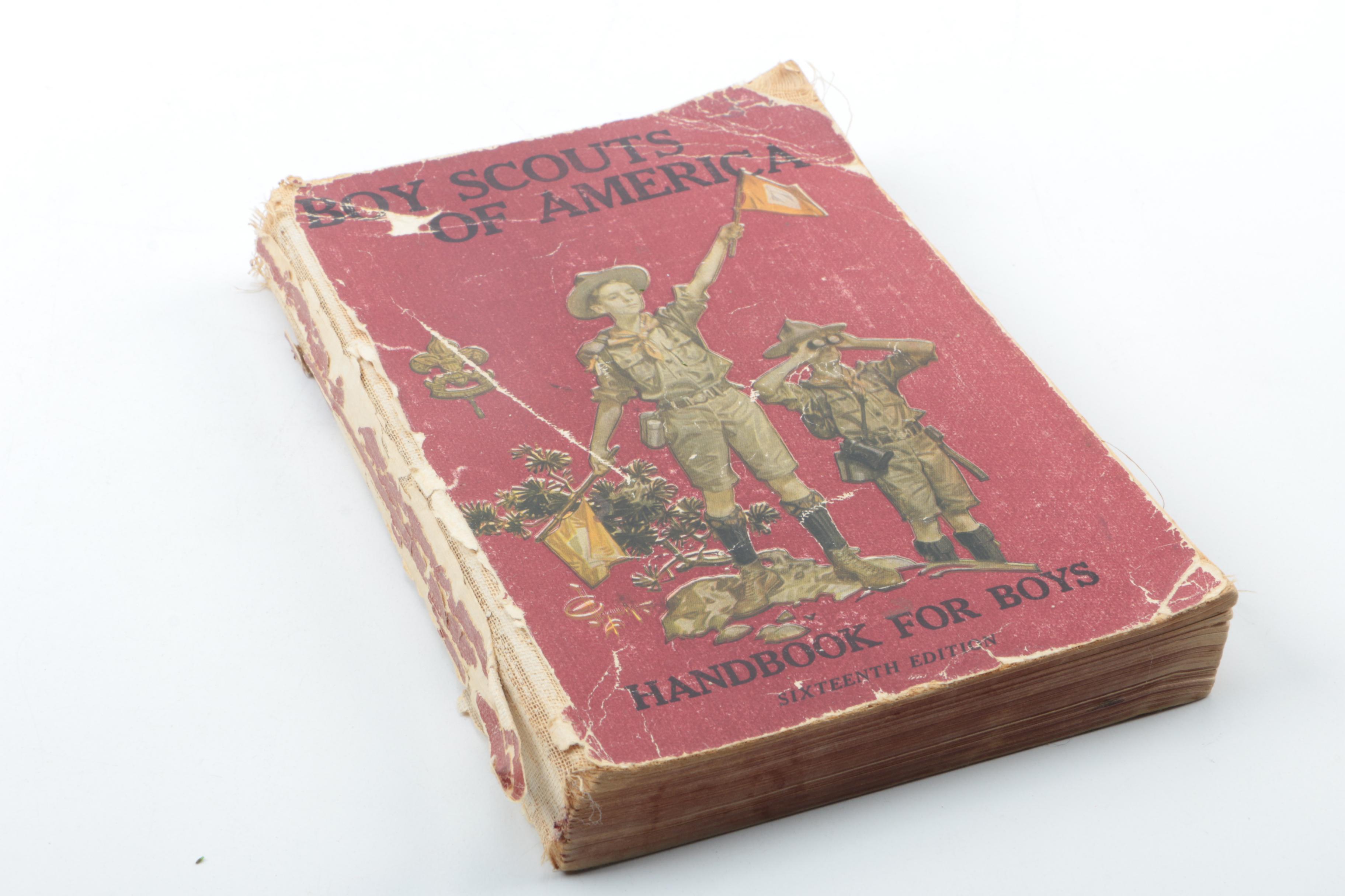 1917 Boy Scout Handbook, 1963 Boy's Life Magazine, Scout Pins and More