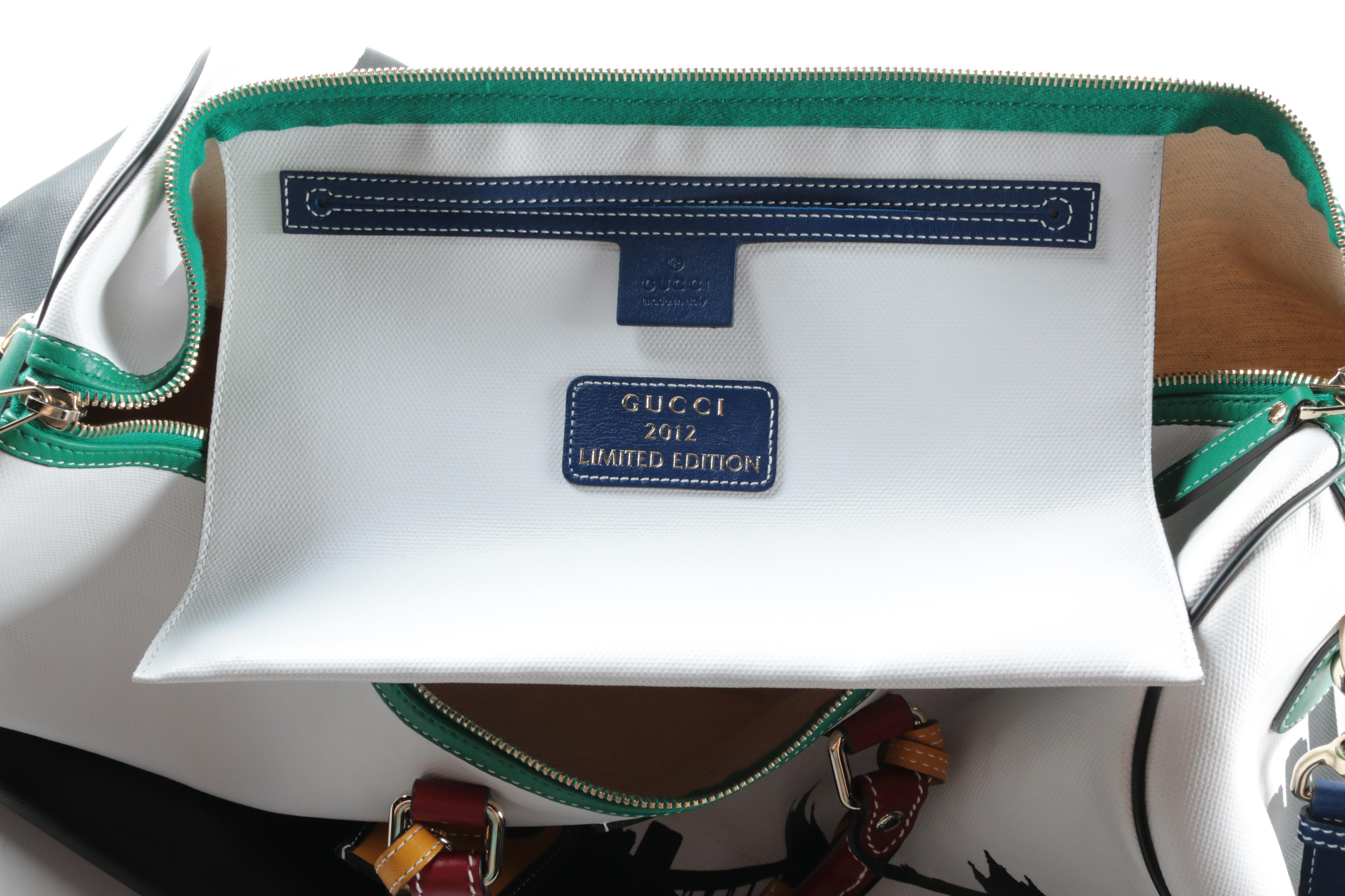 Gucci 2012 Limited Edition City Collection Coated Canvas Carry-On Duffel