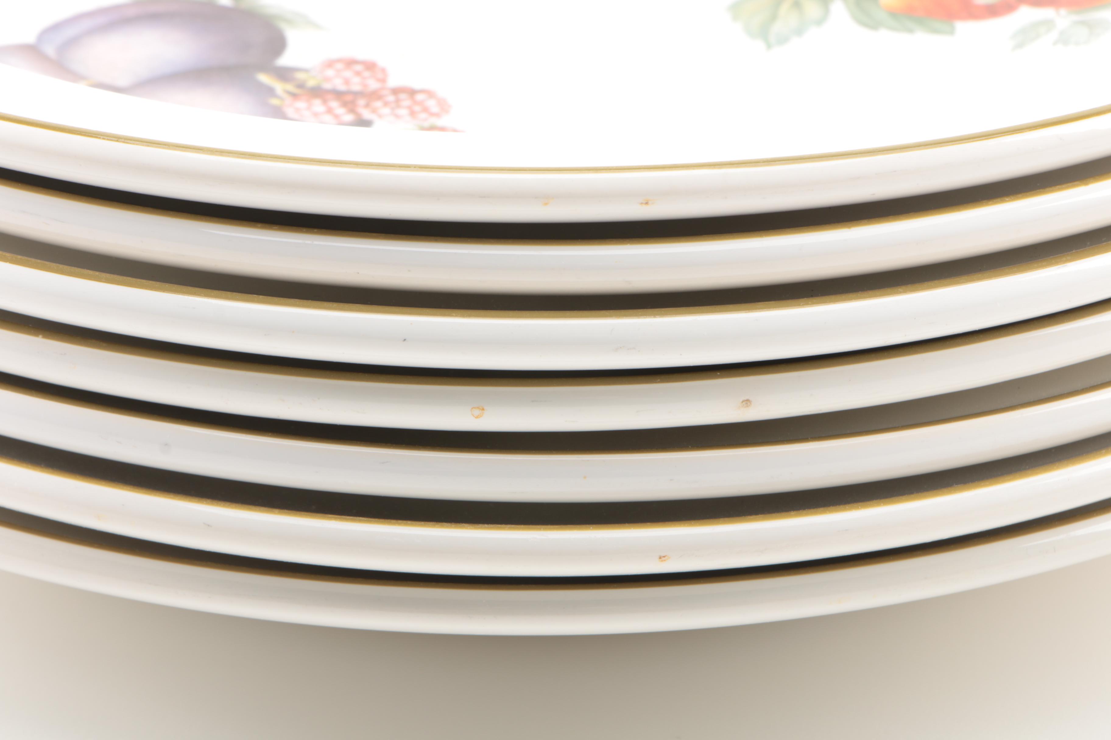 Wedgwood "Fruit Sprays" Porcelain Plates and Bowl