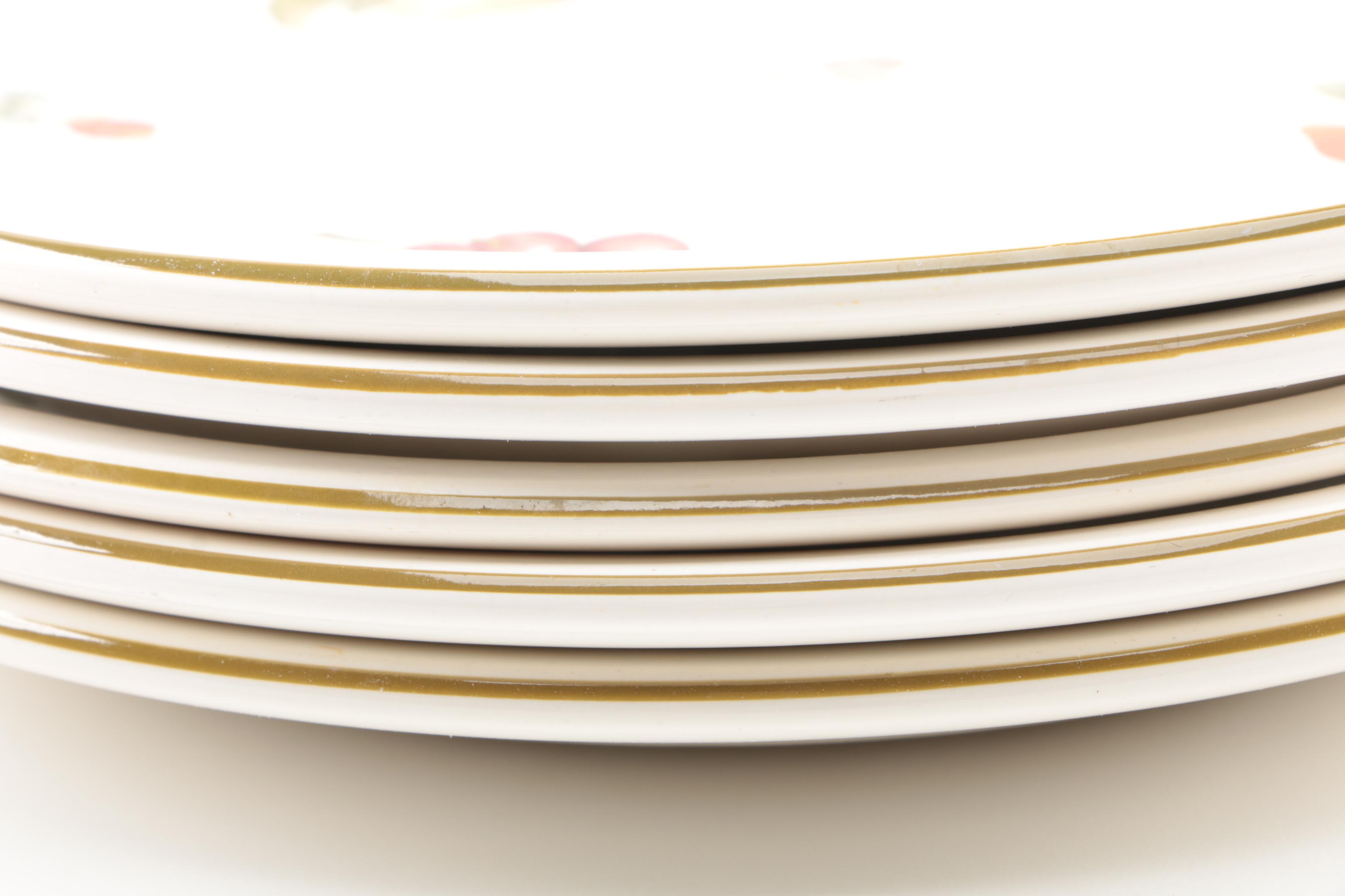 Wedgwood "Fruit Sprays" Porcelain Plates and Bowl