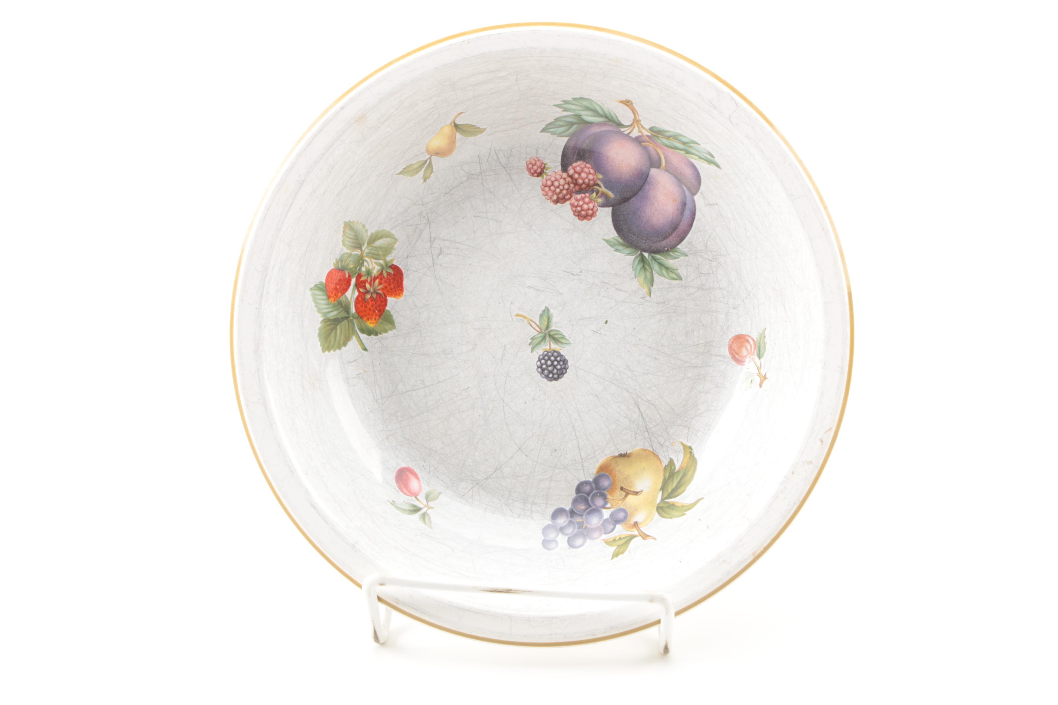 Wedgwood "Fruit Sprays" Porcelain Plates and Bowl