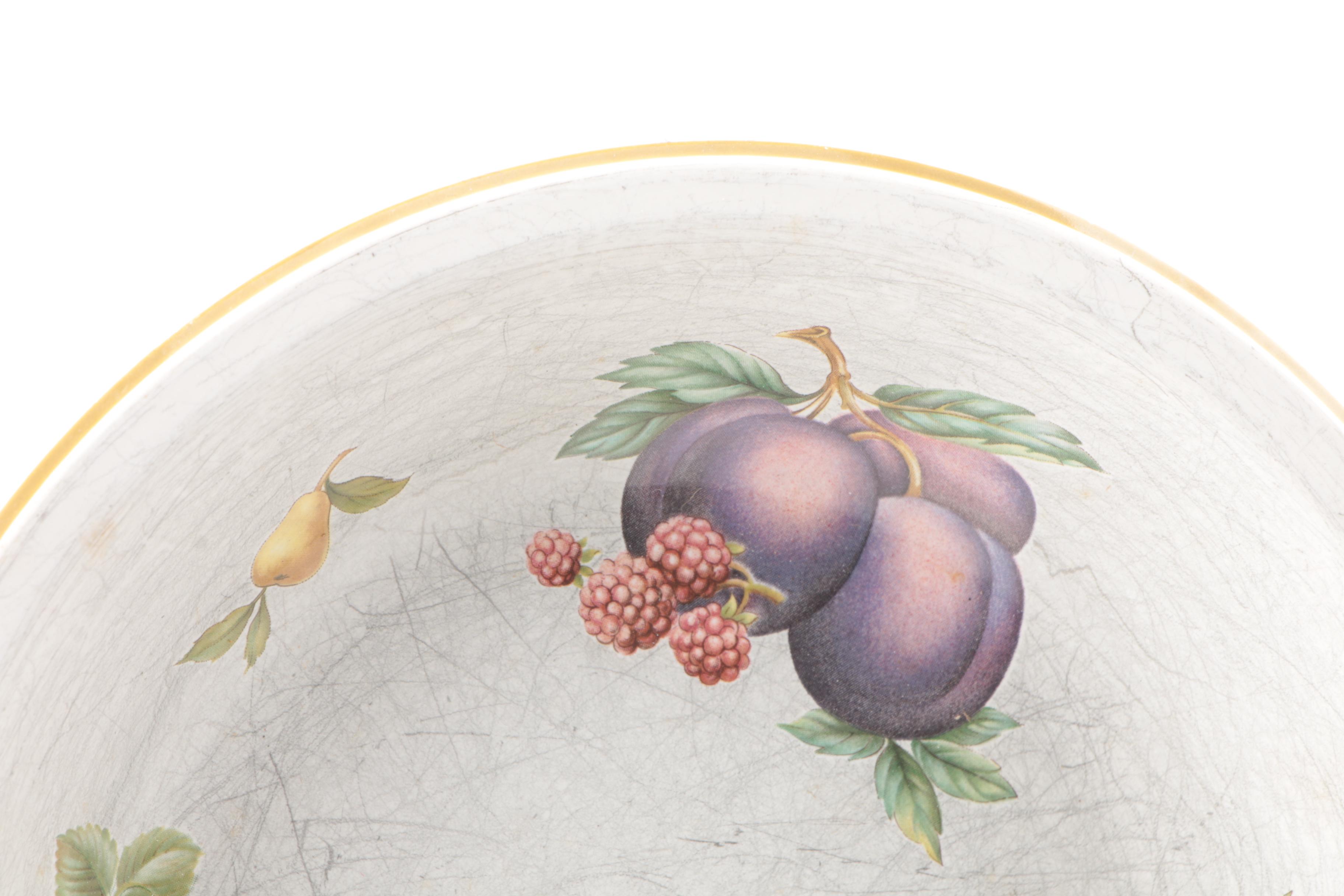 Wedgwood "Fruit Sprays" Porcelain Plates and Bowl