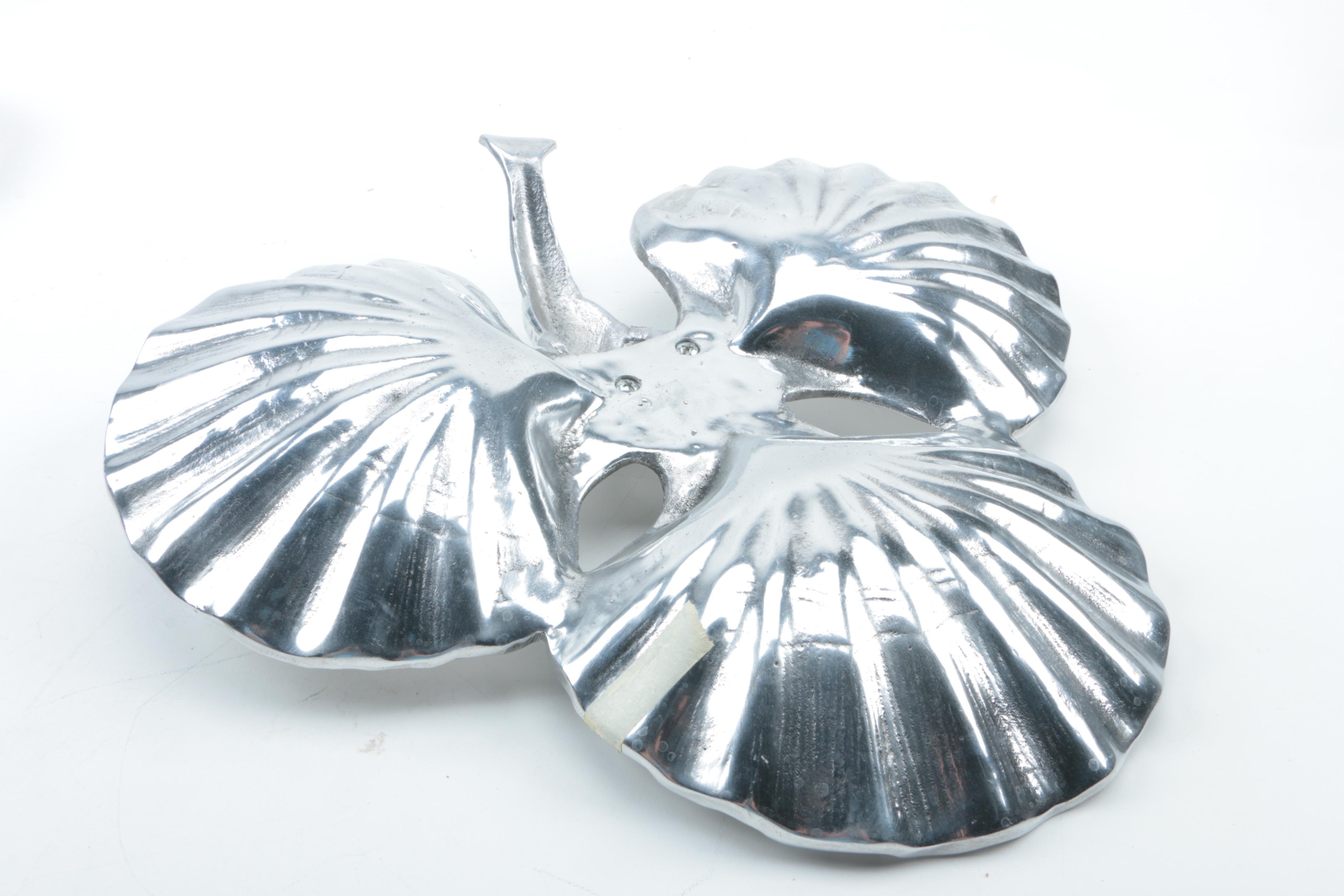 Wilton Armetale and Assorted Metal Shell Dishes