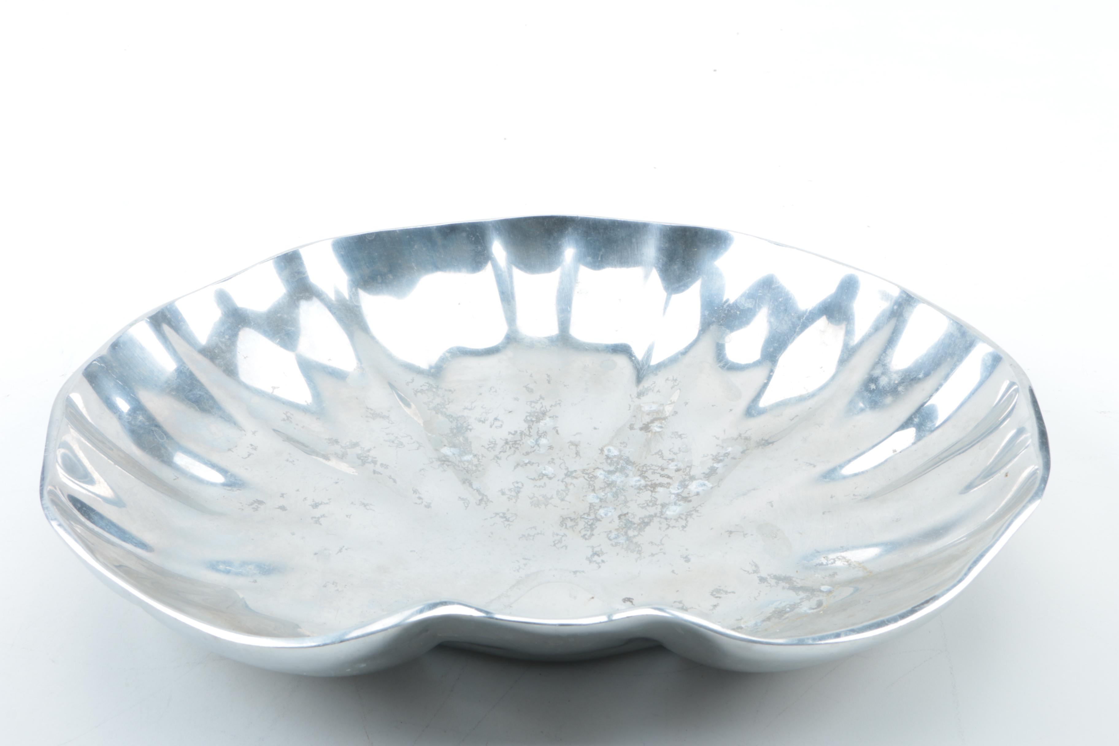 Wilton Armetale and Assorted Metal Shell Dishes